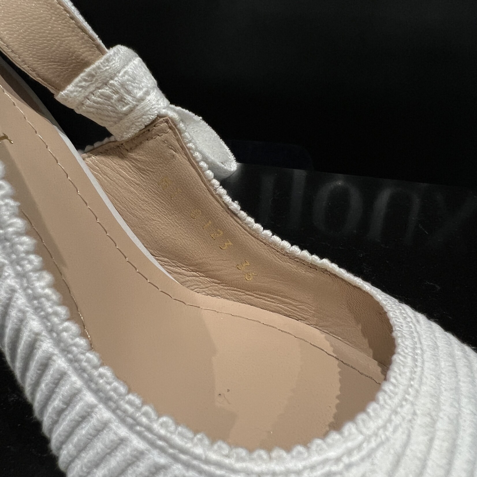 Christian Dior SOLD - Christian Dior Slingback White Heels -36
