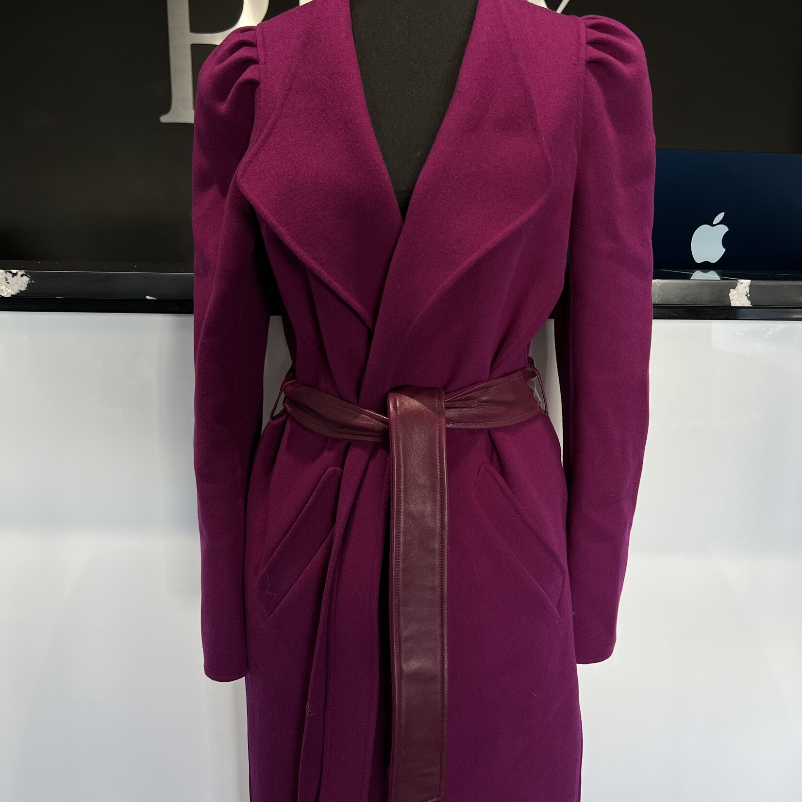 SOLD- Mackage Fuchsia Wrap Jacket