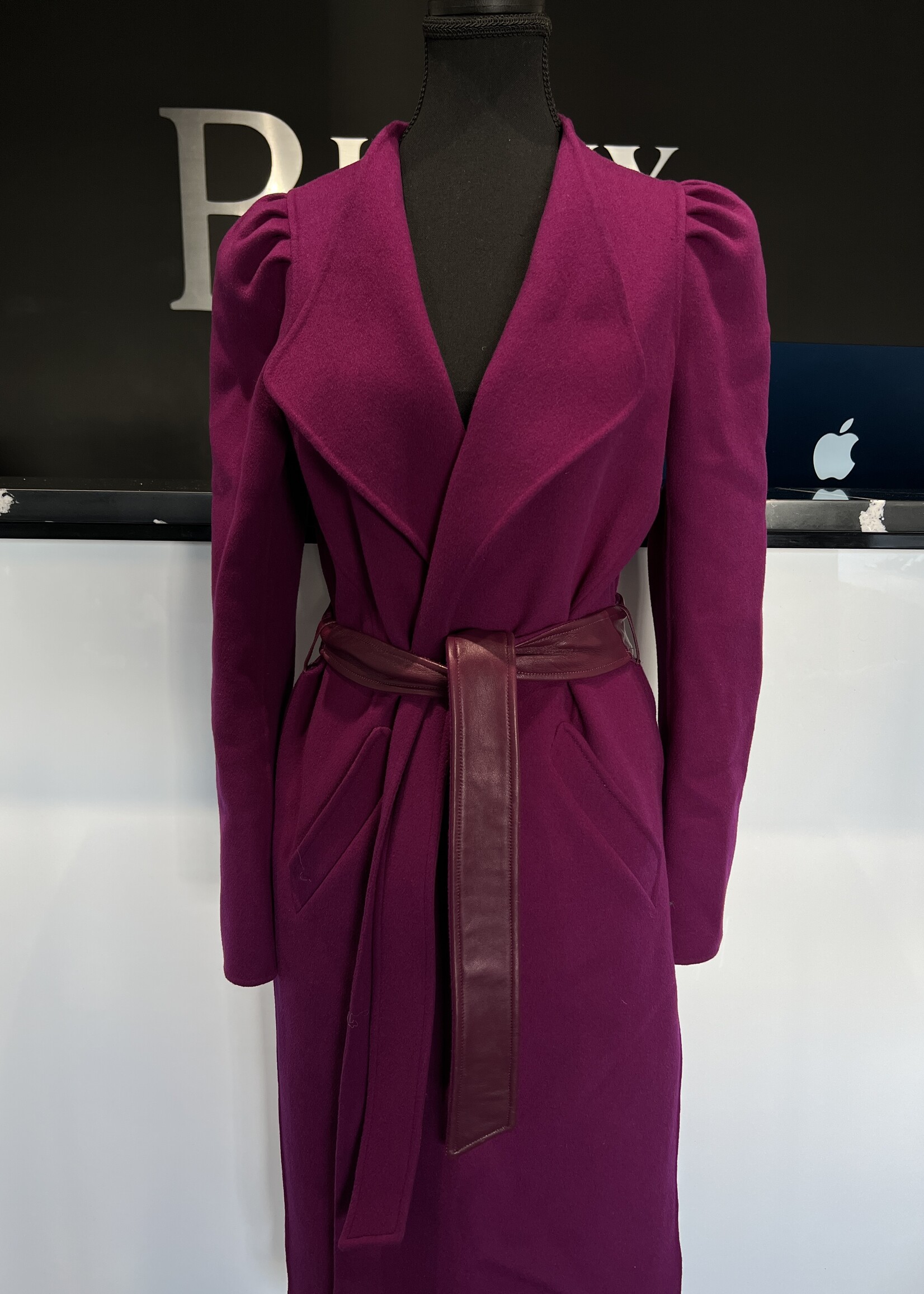 SOLD- Mackage Fuchsia Wrap Jacket