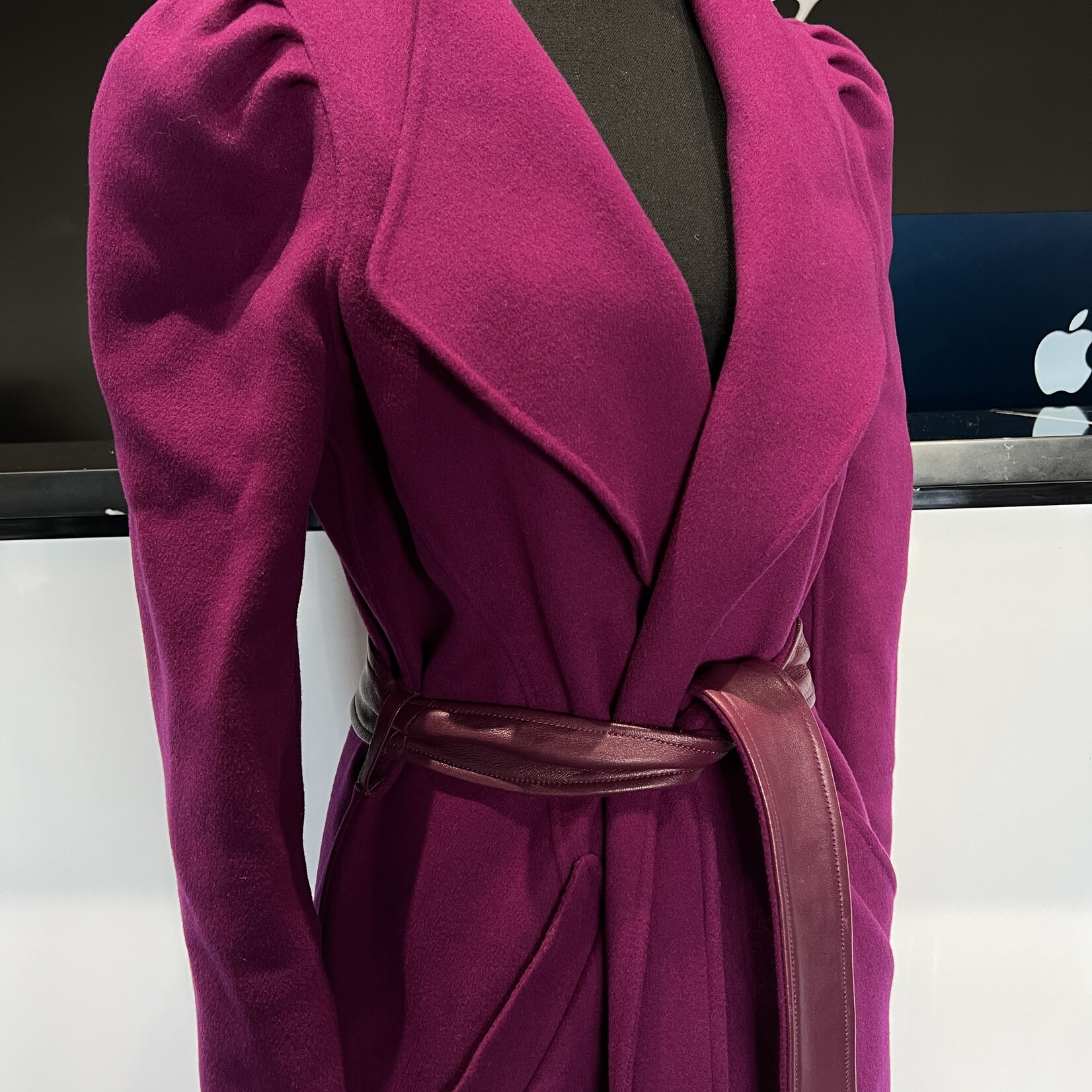SOLD- Mackage Fuchsia Wrap Jacket