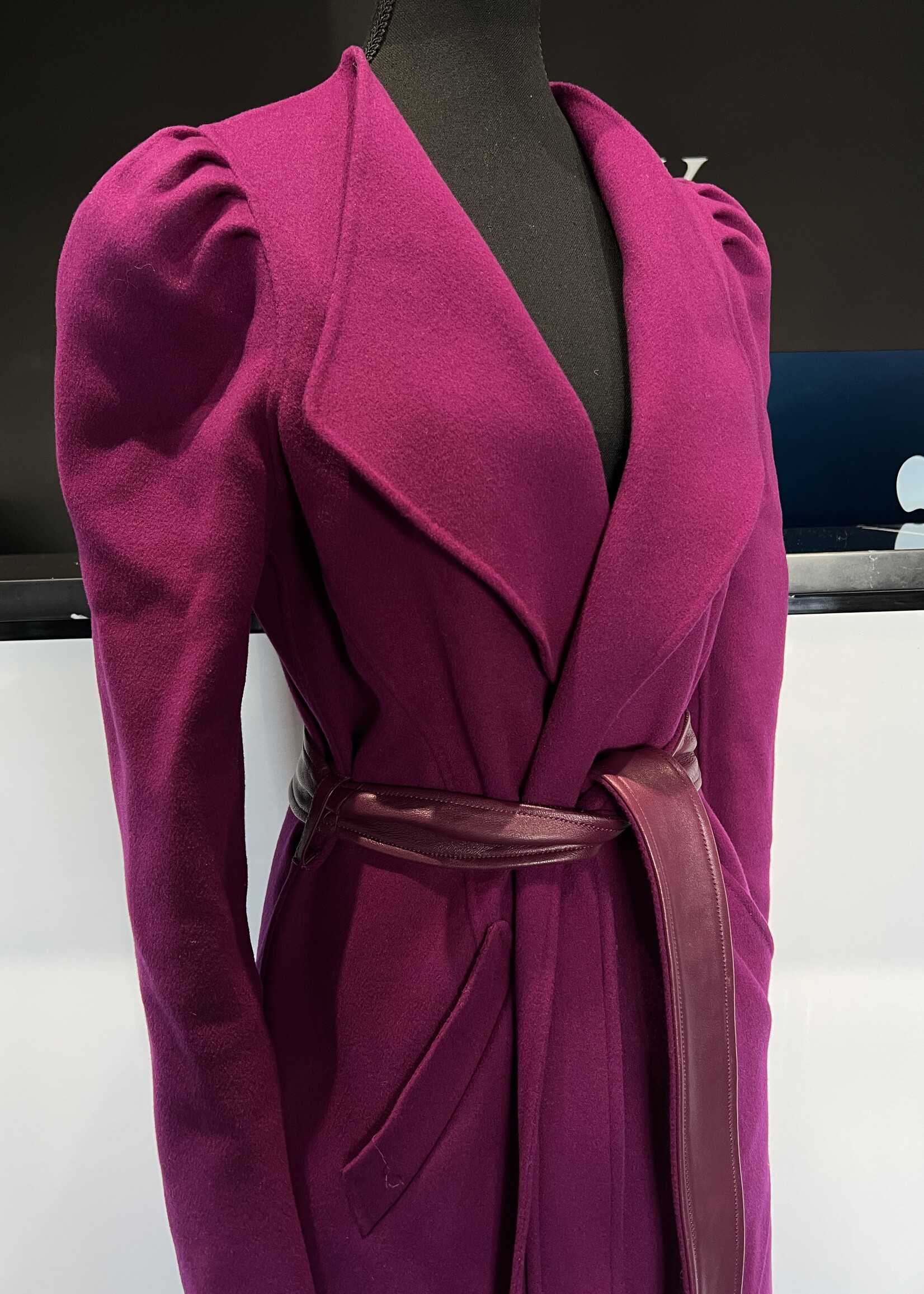 SOLD- Mackage Fuchsia Wrap Jacket