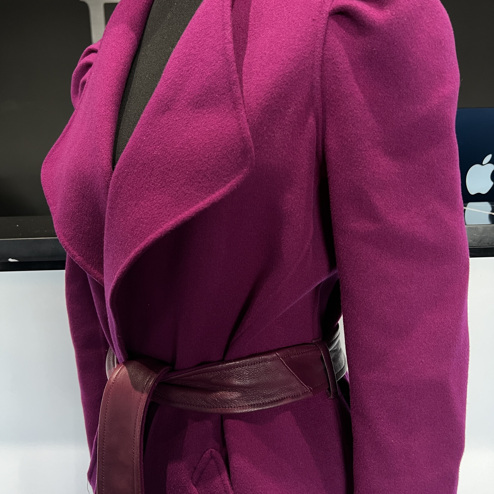 SOLD- Mackage Fuchsia Wrap Jacket