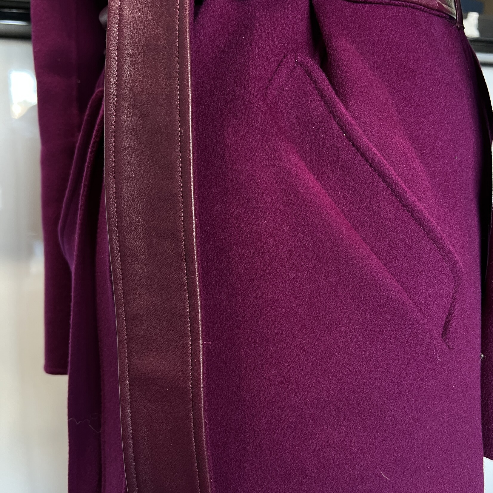 SOLD- Mackage Fuchsia Wrap Jacket