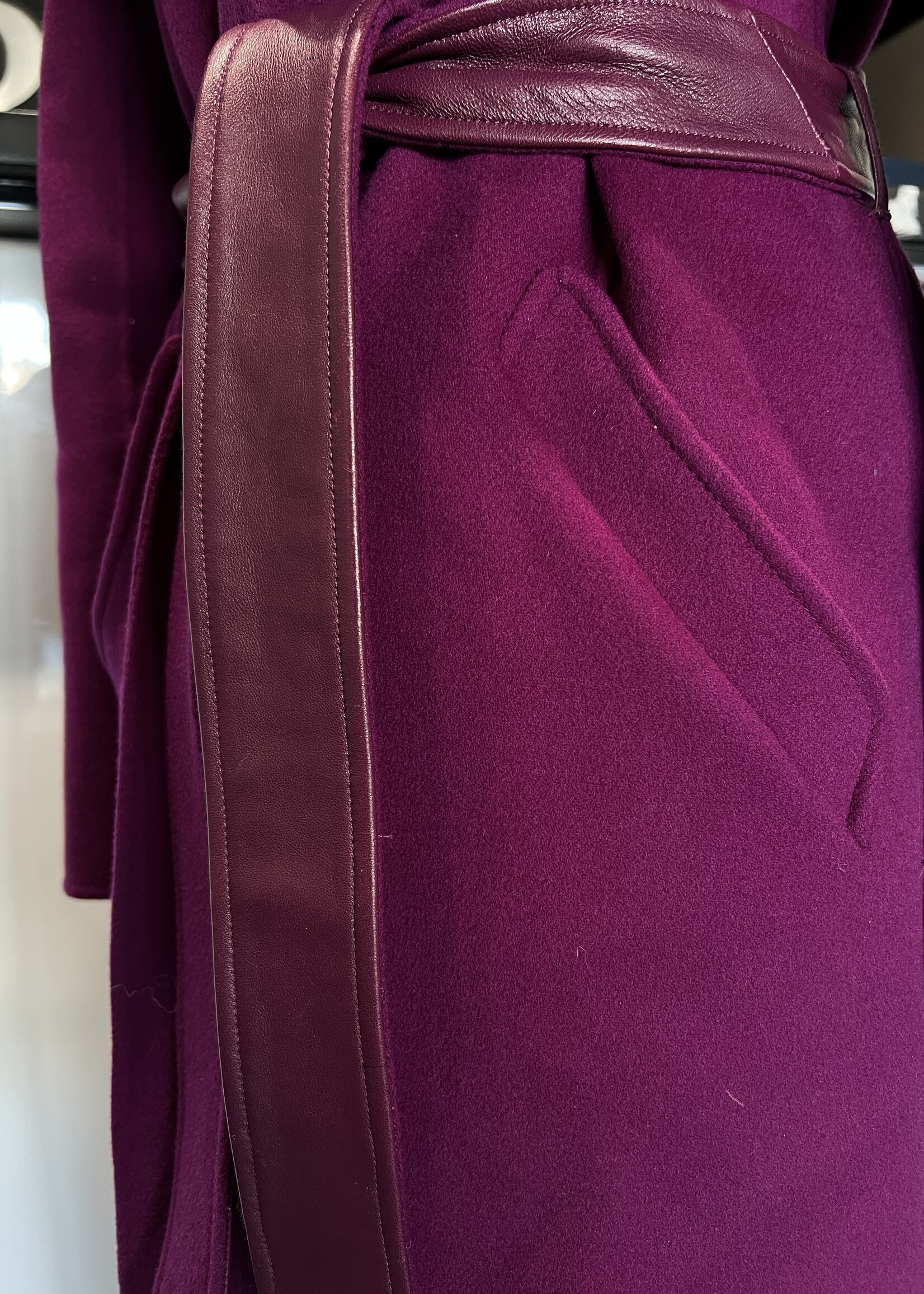 SOLD- Mackage Fuchsia Wrap Jacket