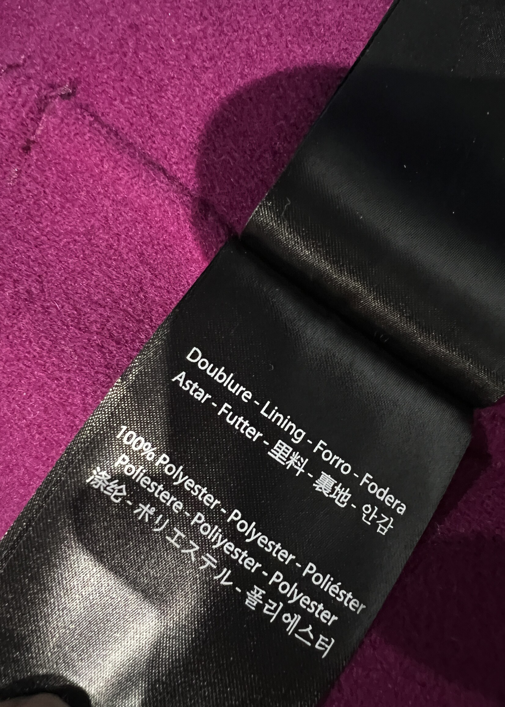 SOLD- Mackage Fuchsia Wrap Jacket