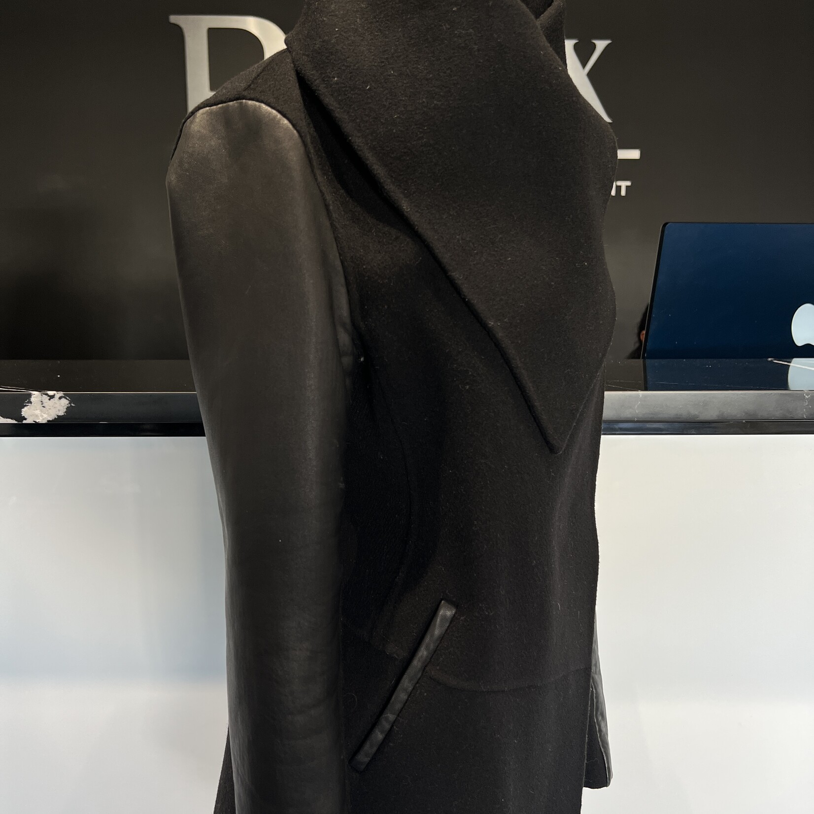 SOLD - Mackage Leather Wrap Jacket