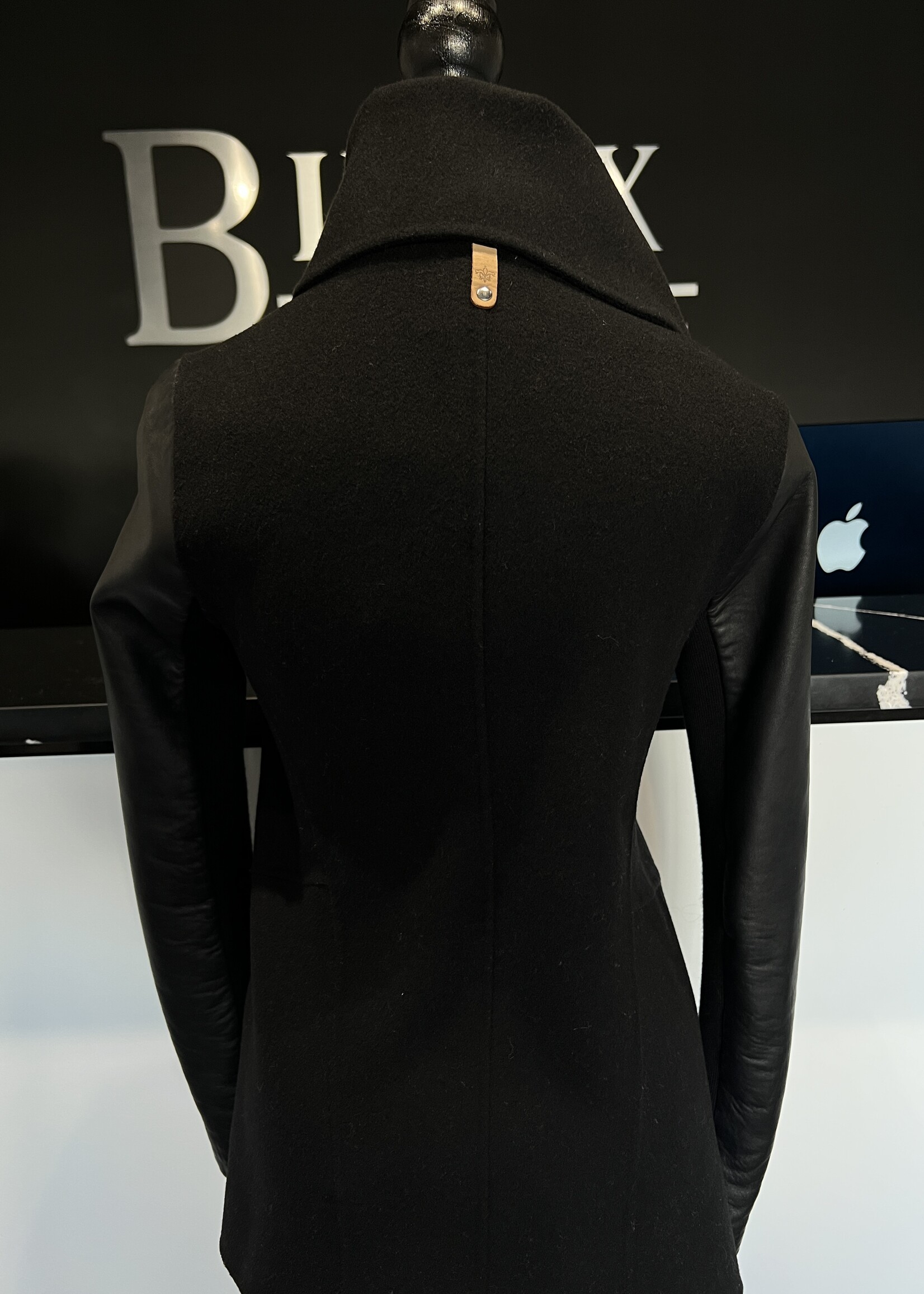 SOLD - Mackage Leather Wrap Jacket