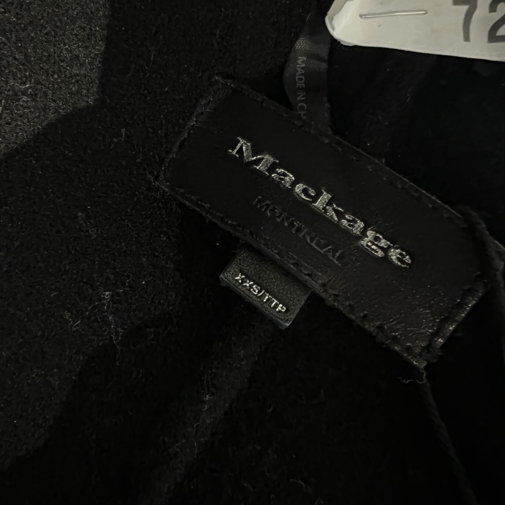 SOLD - Mackage Leather Wrap Jacket