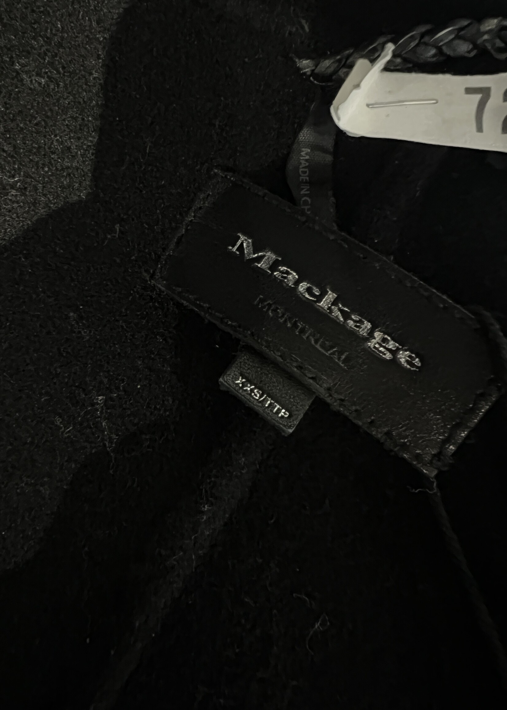 SOLD - Mackage Leather Wrap Jacket