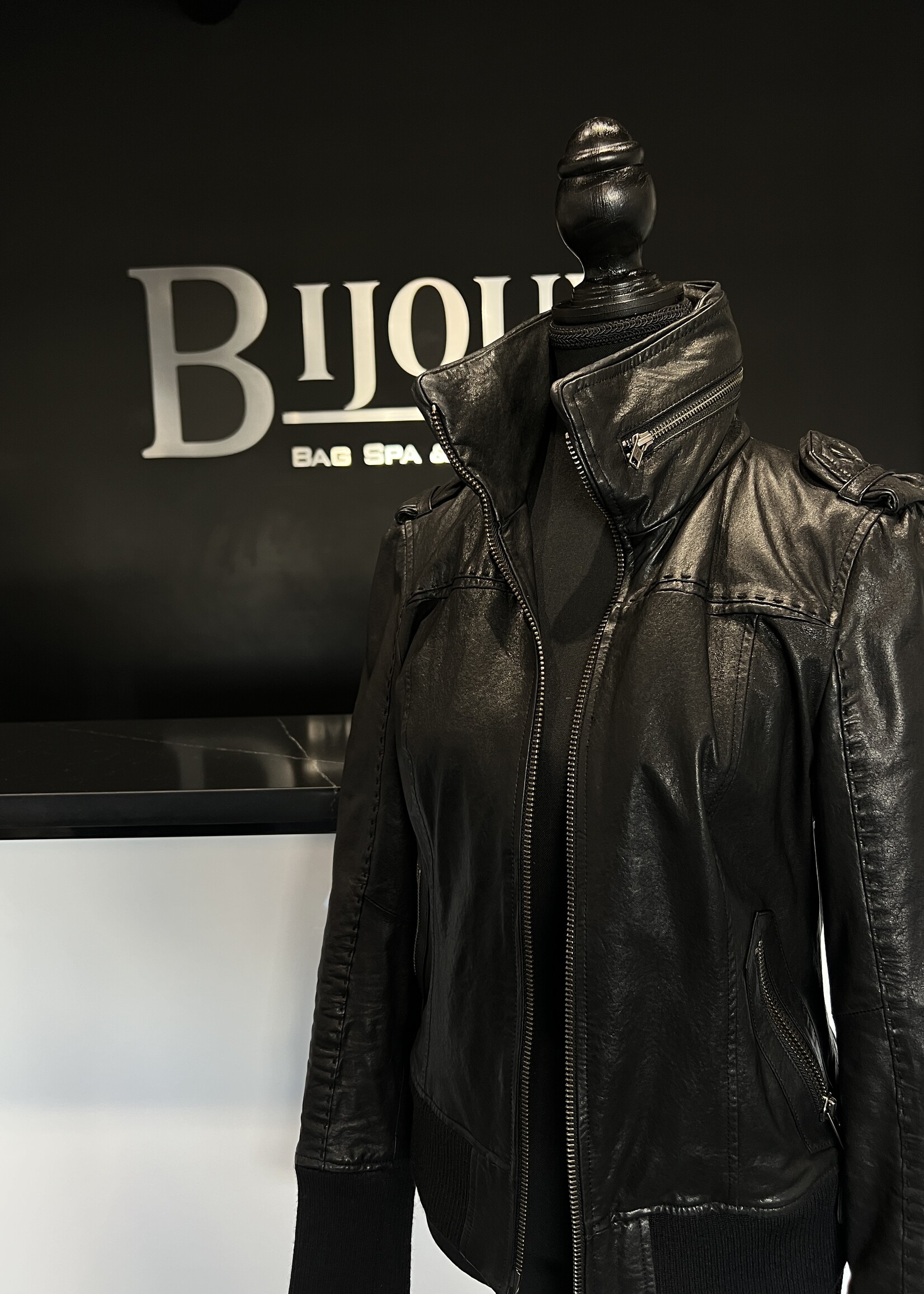 SOLD- Mackage Leather Bomber