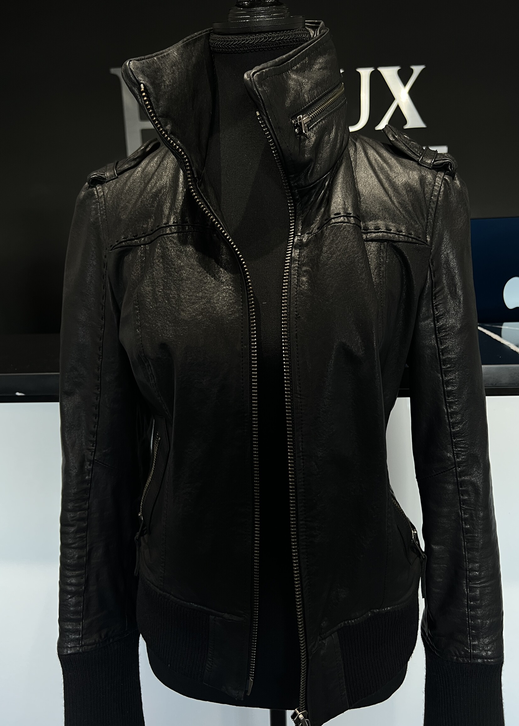 SOLD- Mackage Leather Bomber