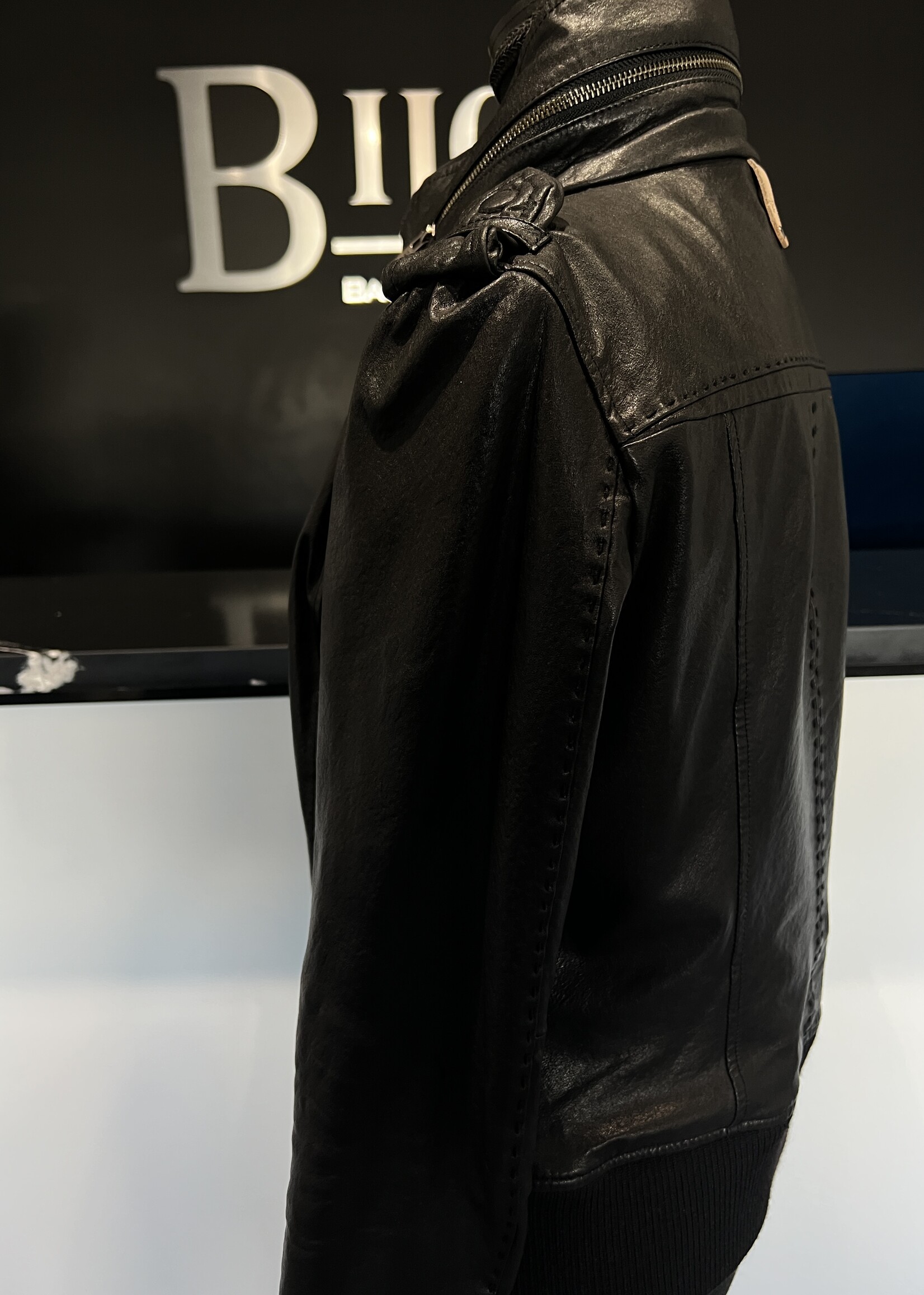SOLD- Mackage Leather Bomber