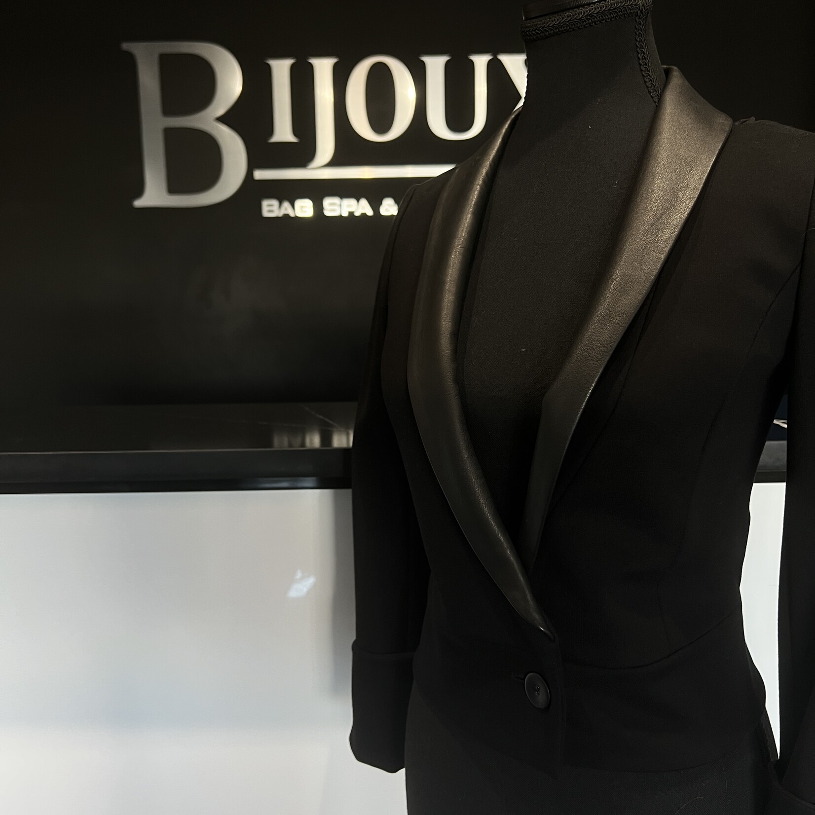 Mackage Cropped Mesh Blazer