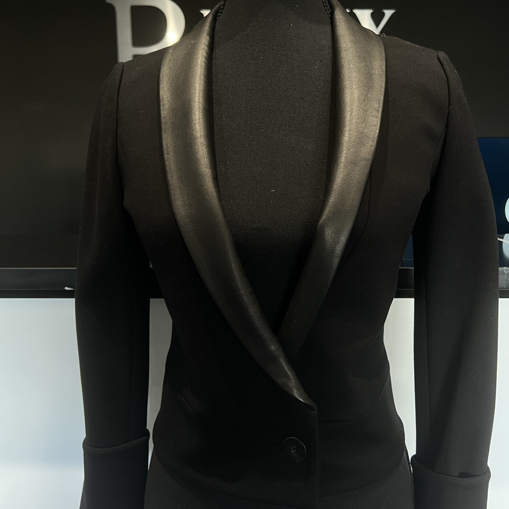 Mackage Cropped Mesh Blazer