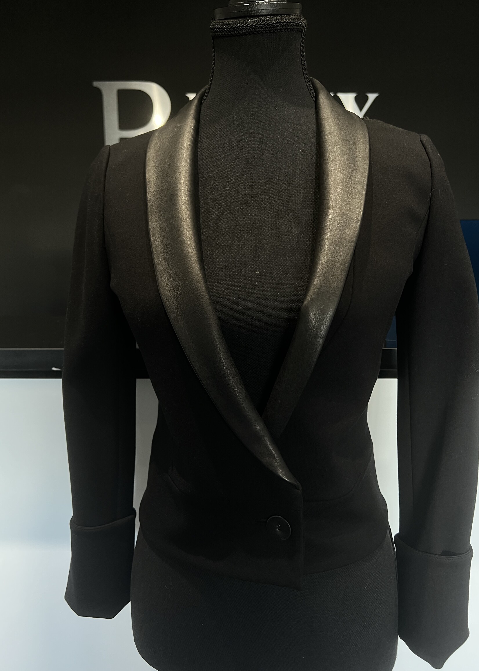 Mackage Cropped Mesh Blazer