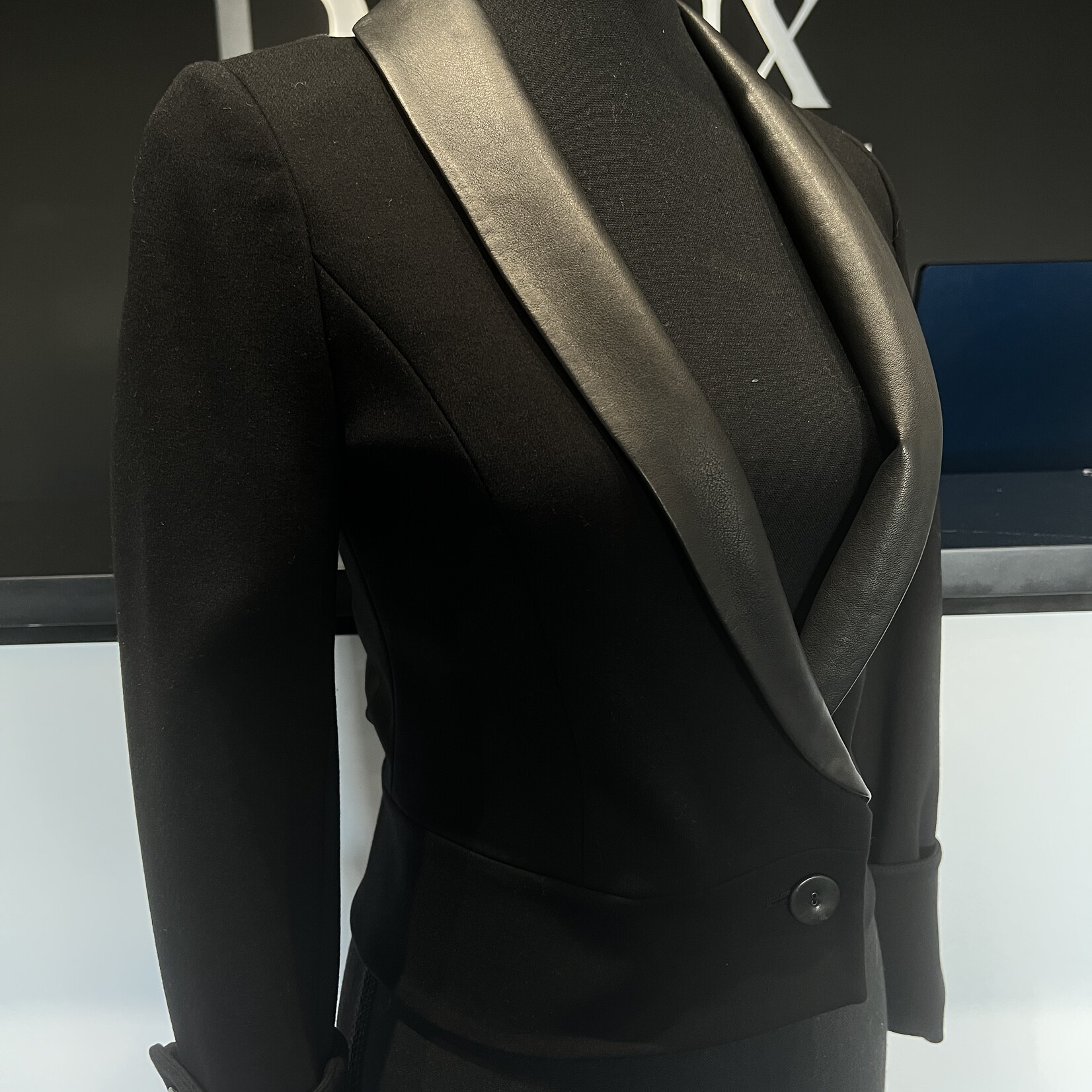 Mackage Cropped Mesh Blazer