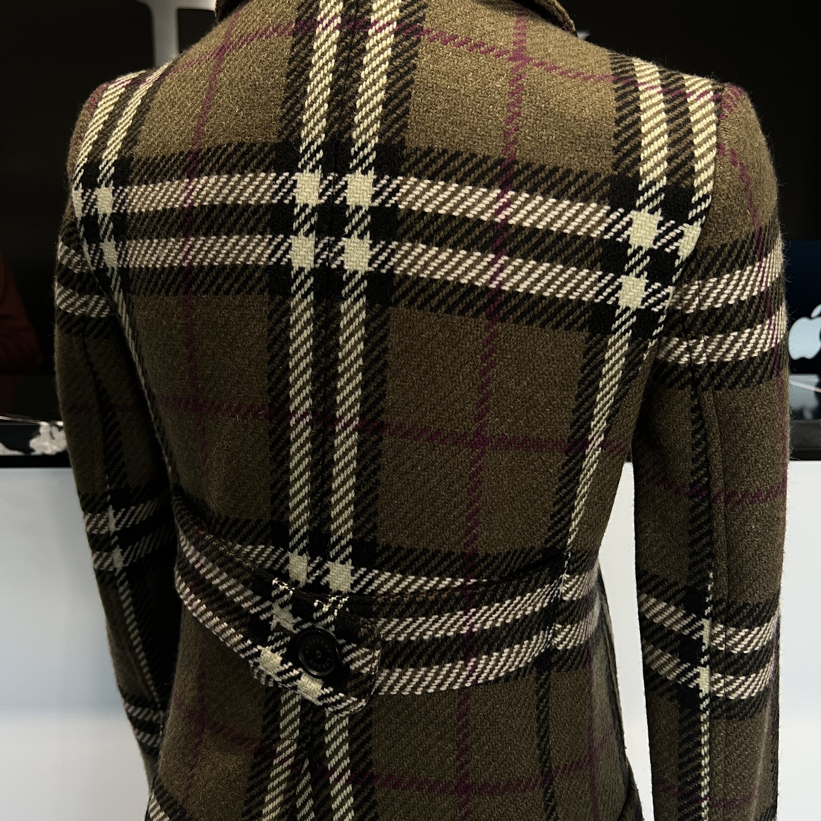 Burberry SOLD - Burberry Green Coat - US 2