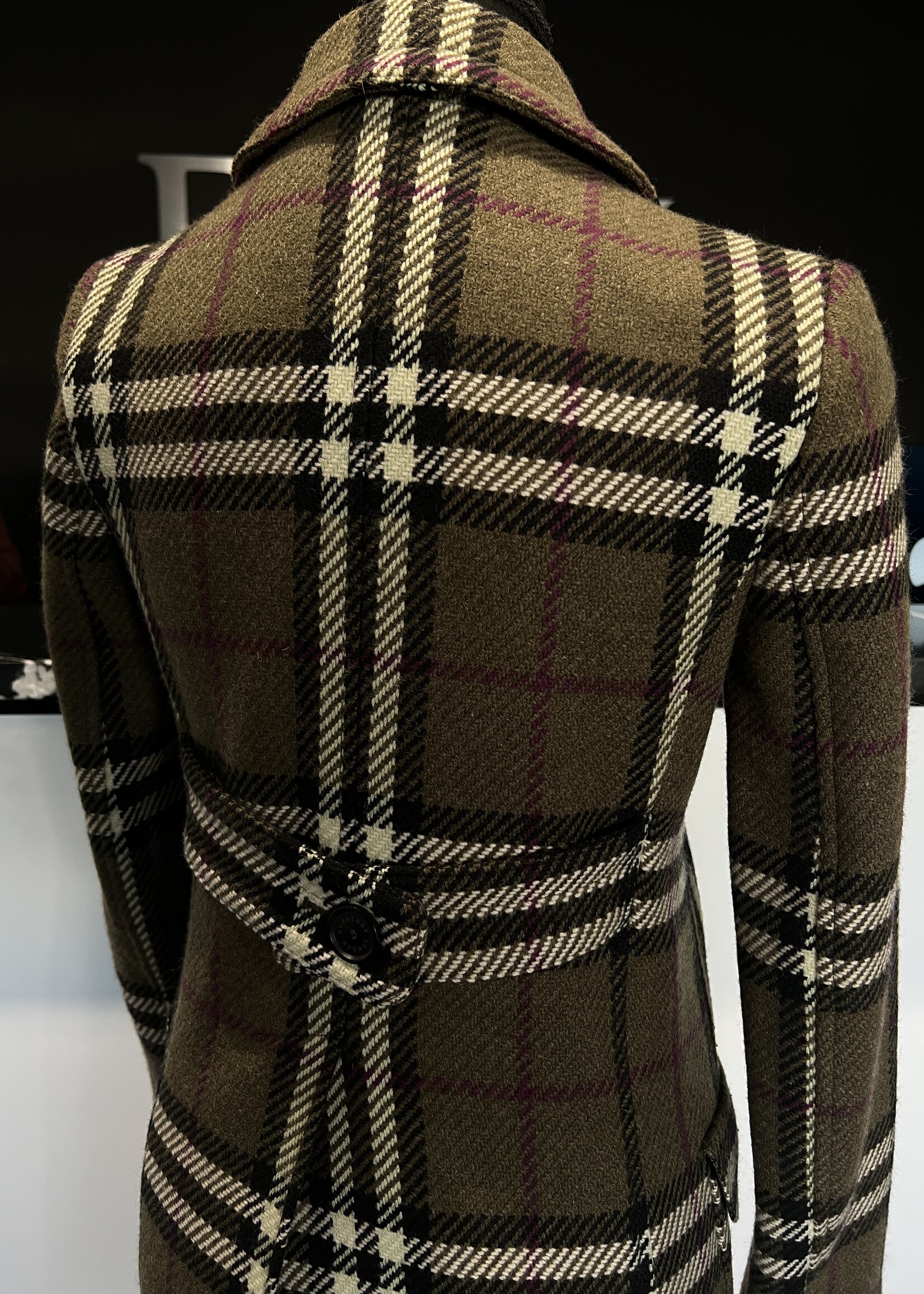 Burberry SOLD - Burberry Green Coat - US 2