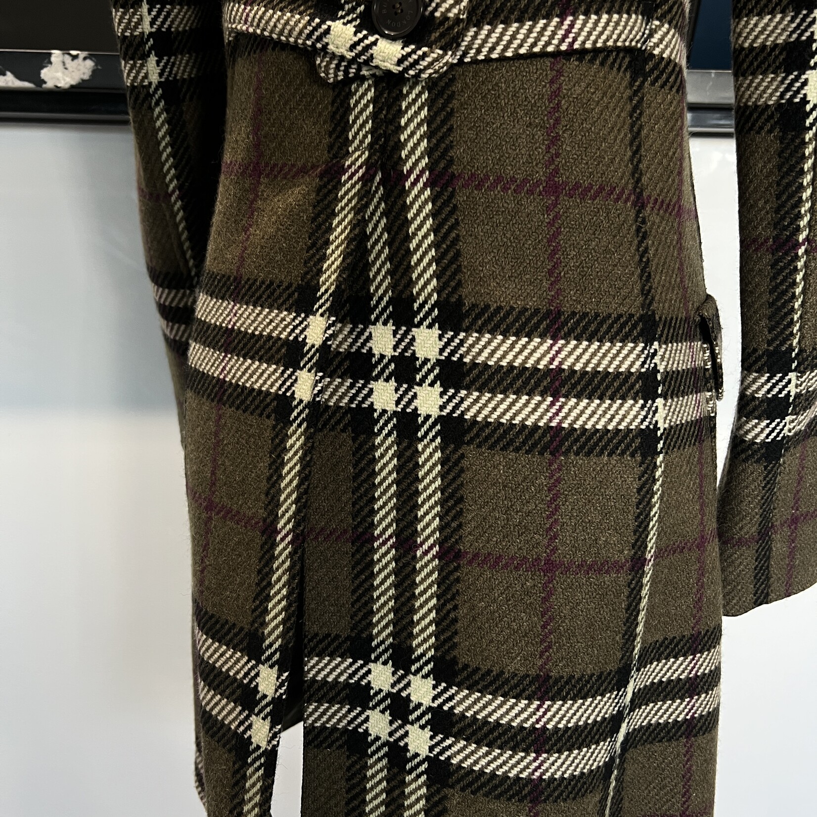 Burberry SOLD - Burberry Green Coat - US 2