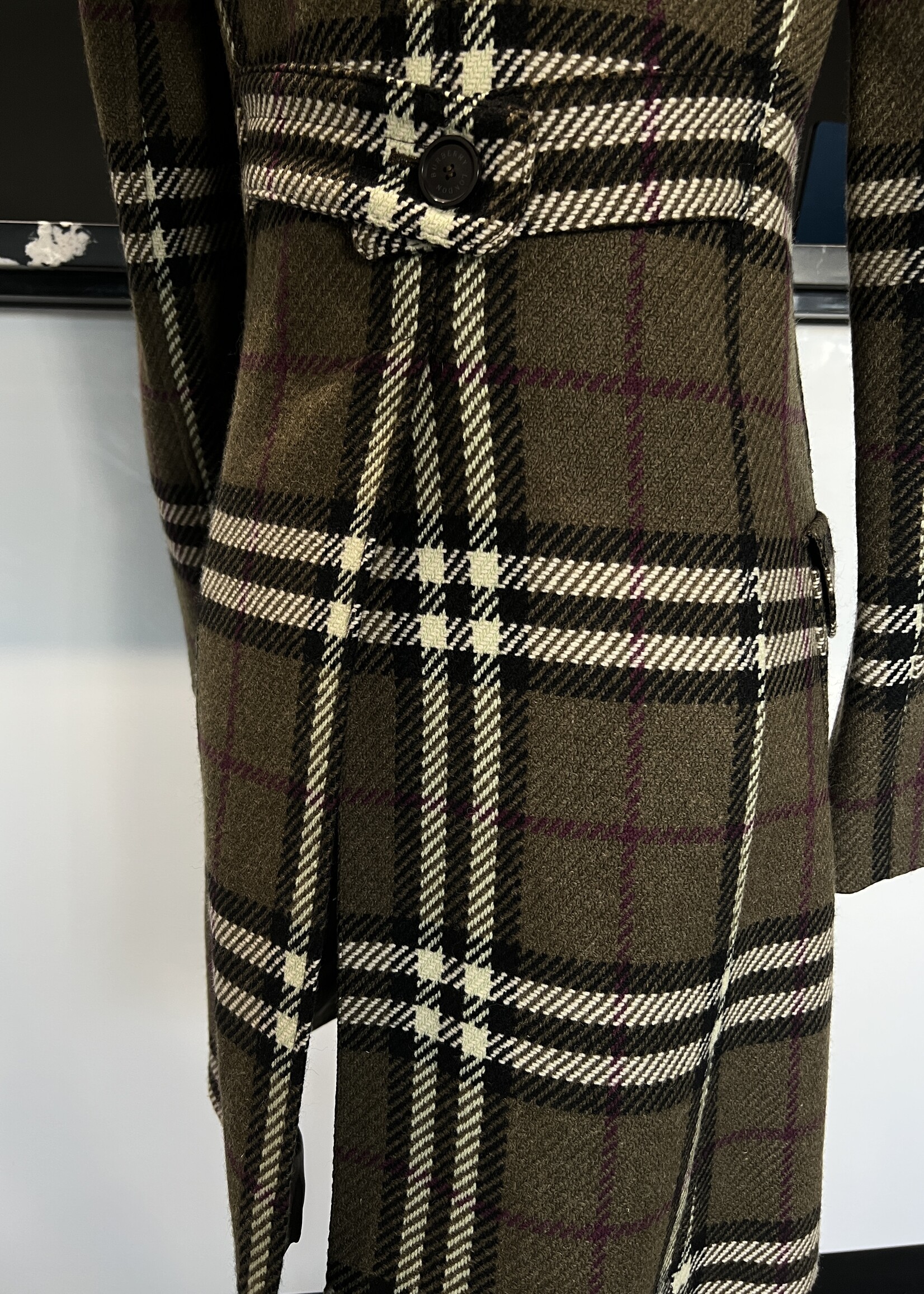 Burberry SOLD - Burberry Green Coat - US 2