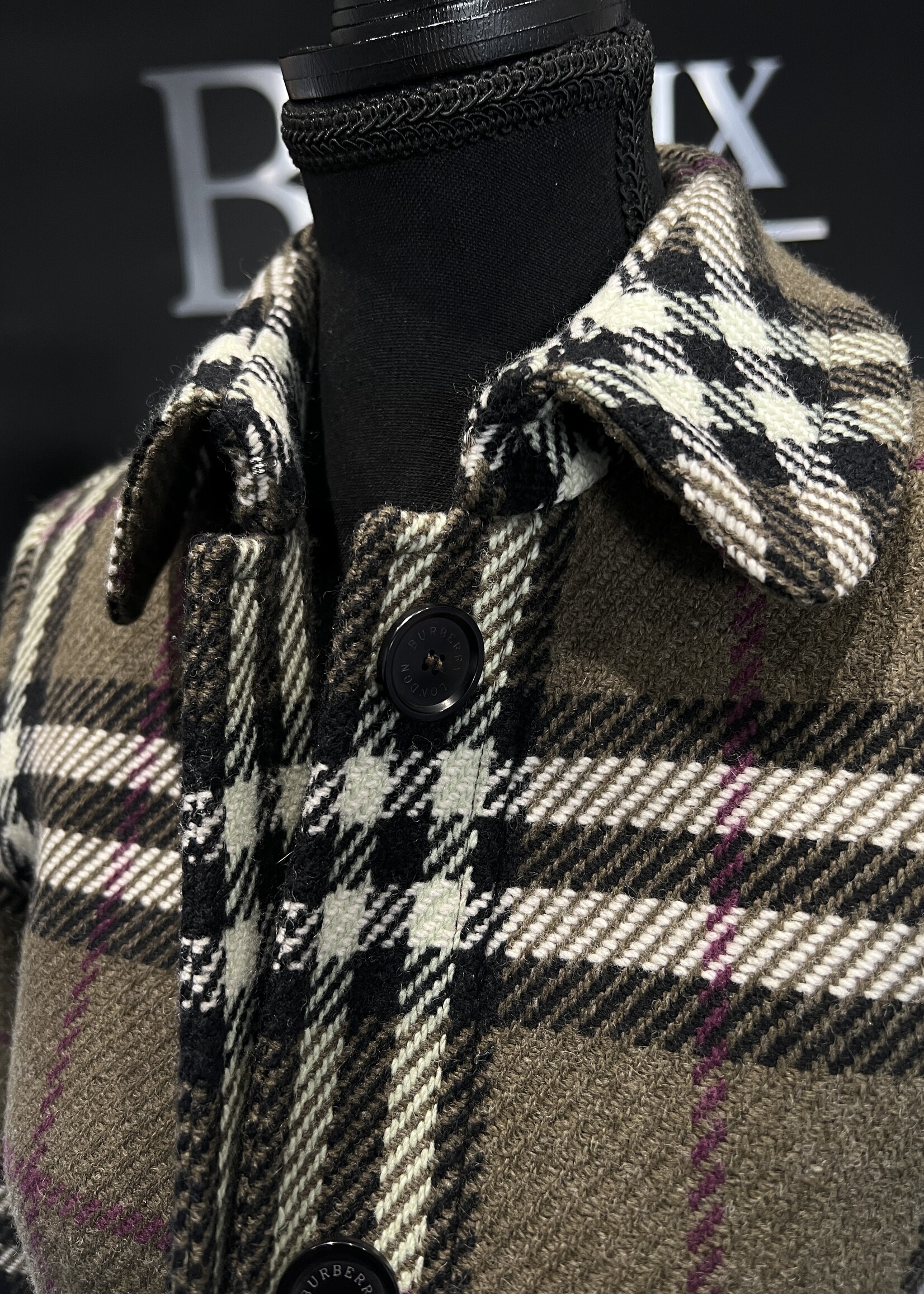 Burberry SOLD - Burberry Green Coat - US 2