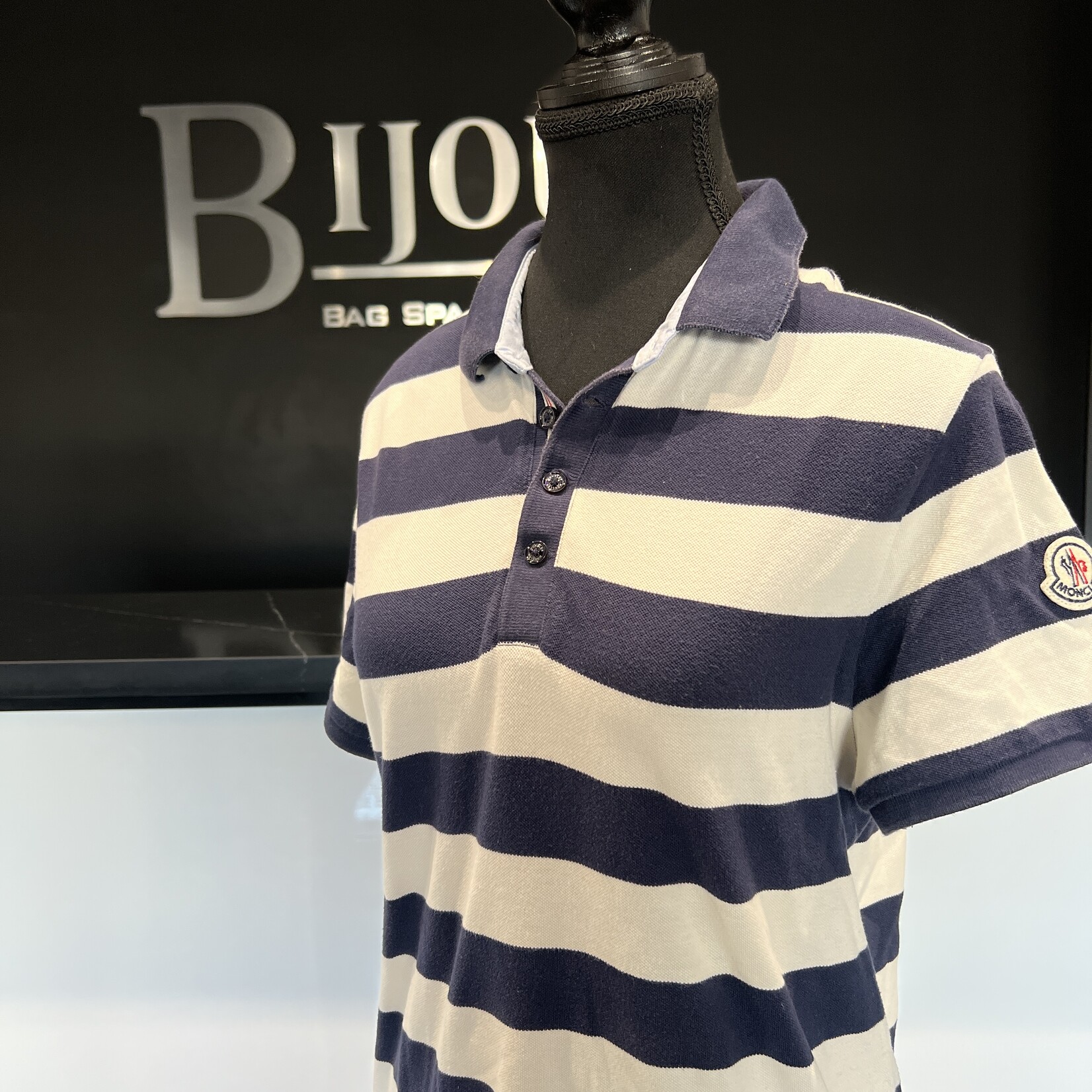 SOLD - Moncler Polo Striped