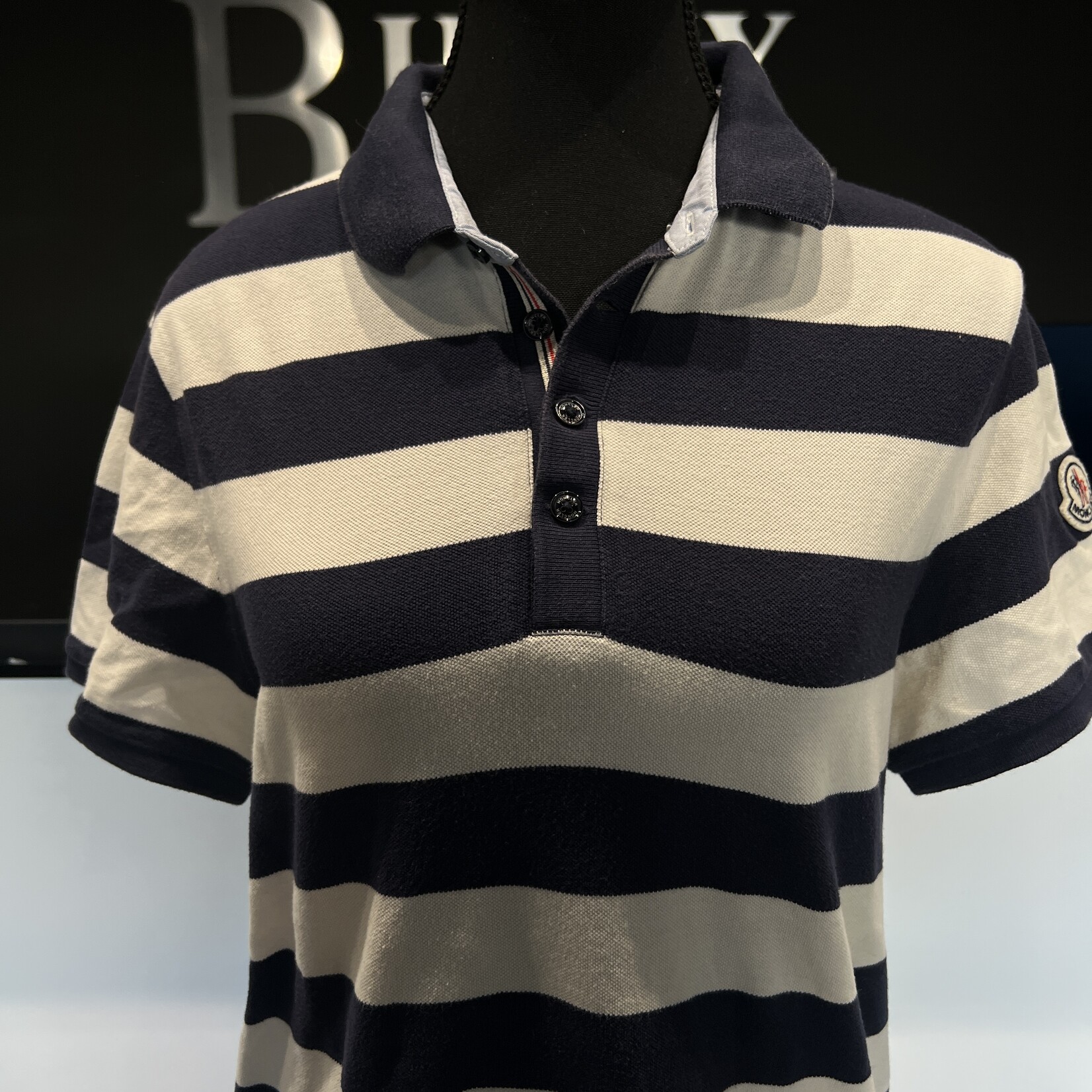 SOLD - Moncler Polo Striped