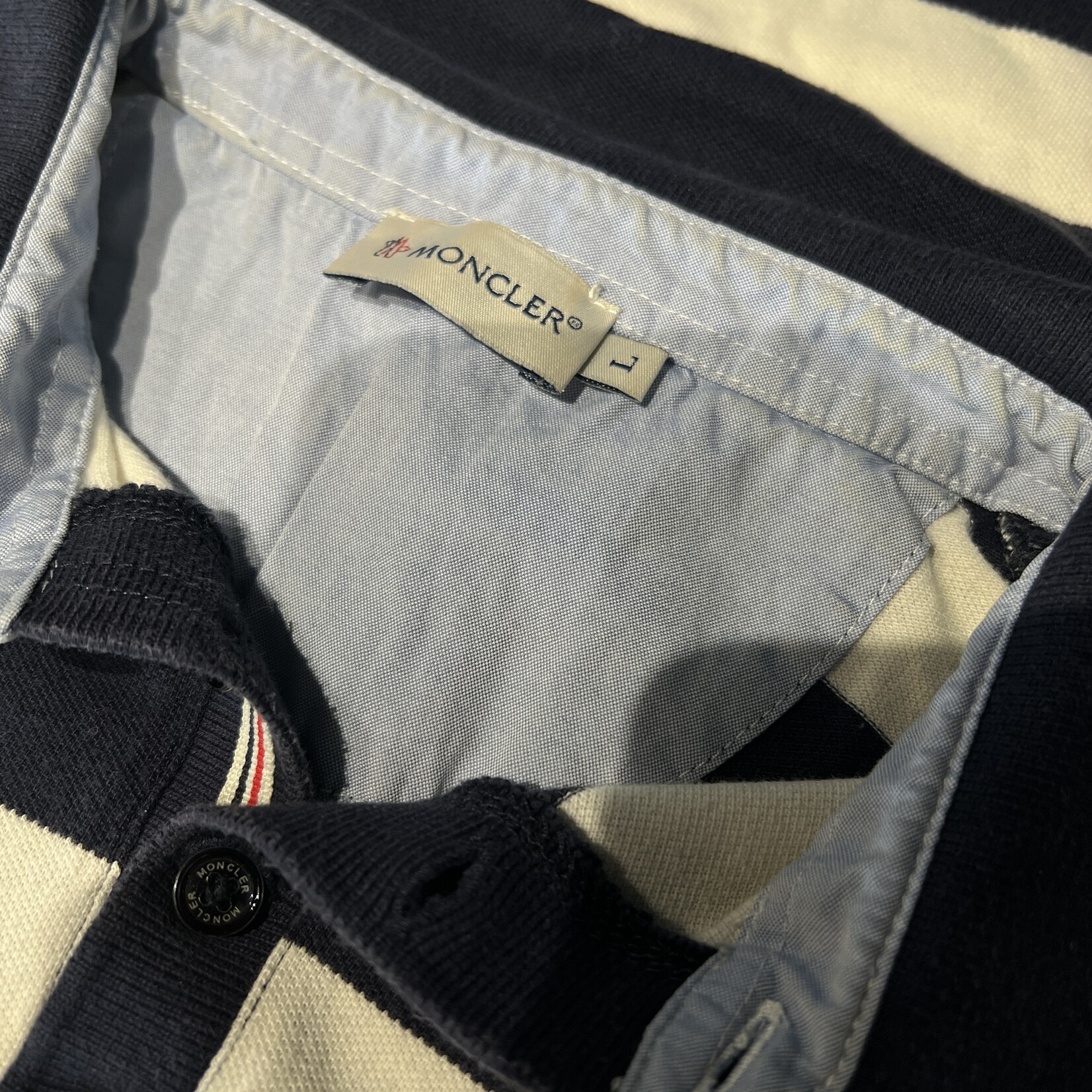 SOLD - Moncler Polo Striped