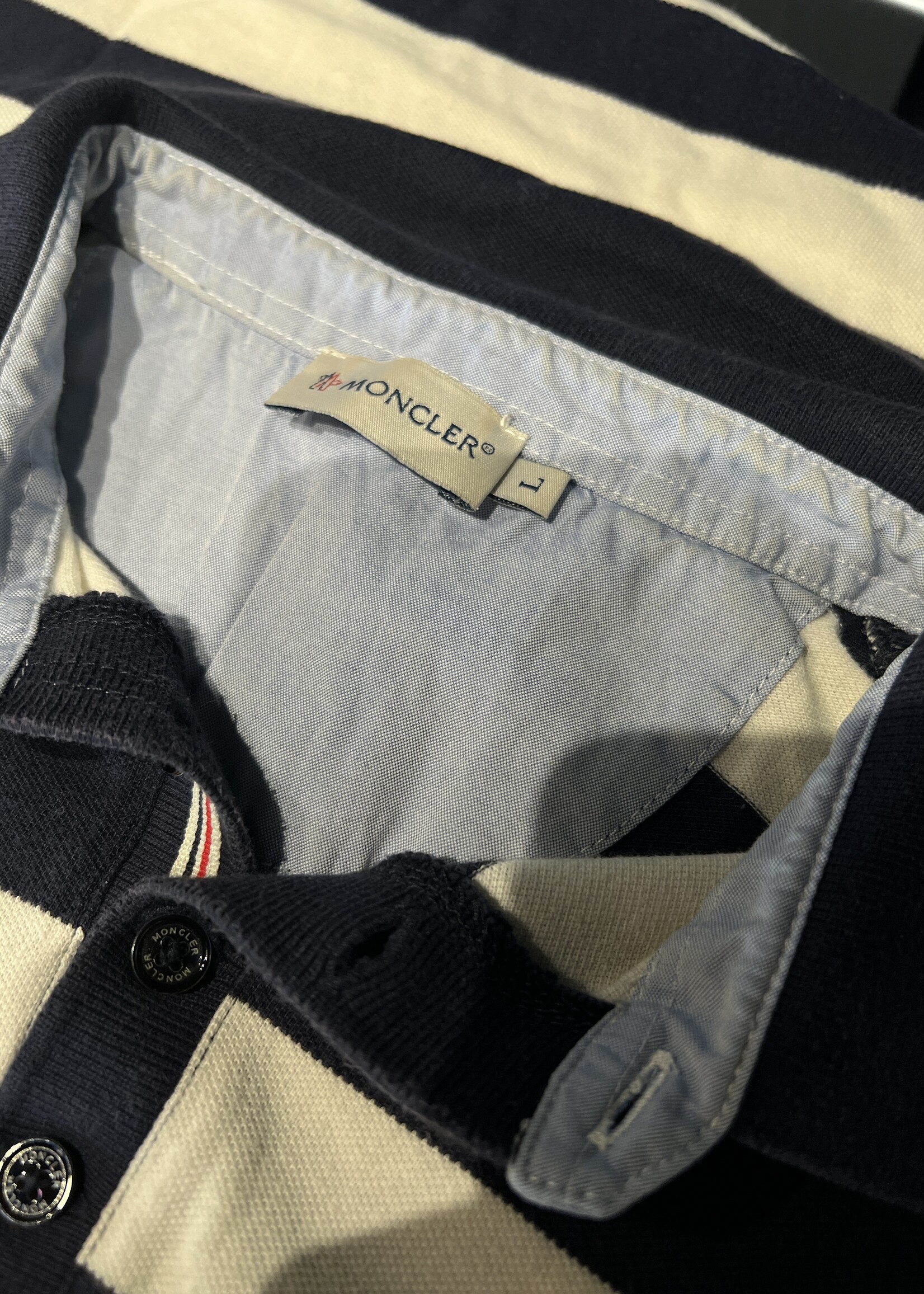 SOLD - Moncler Polo Striped