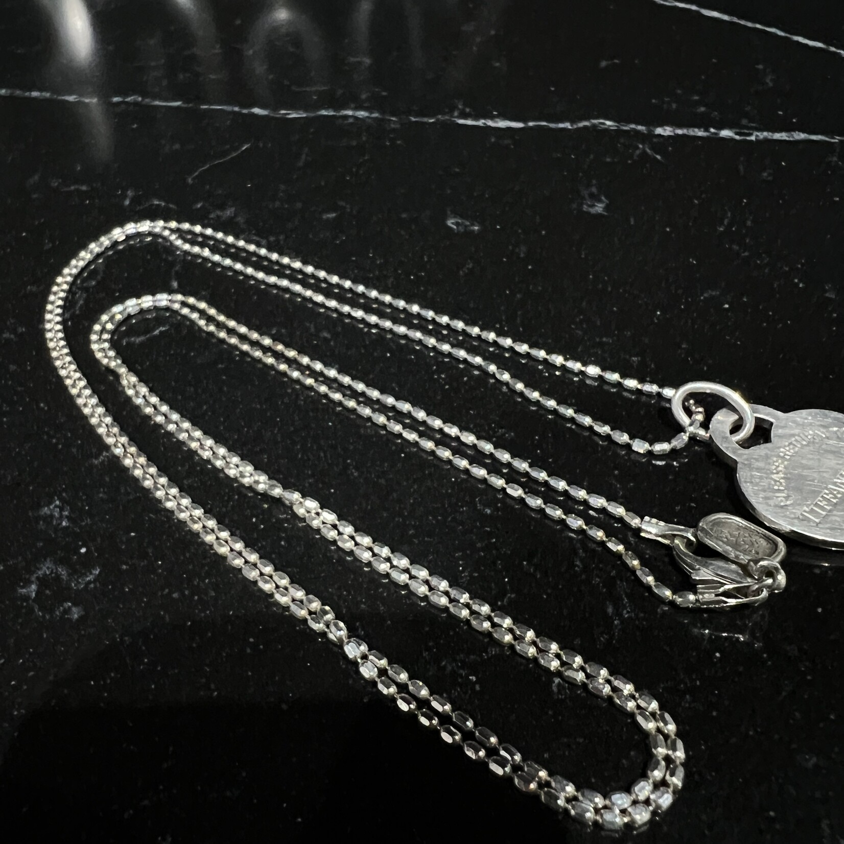 Tiffany & Co SOLD - Tiffany 34" Heart Enamel Necklace