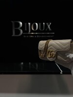 Gucci SOLD - Gucci White Super Mini  Marmont Crossbody