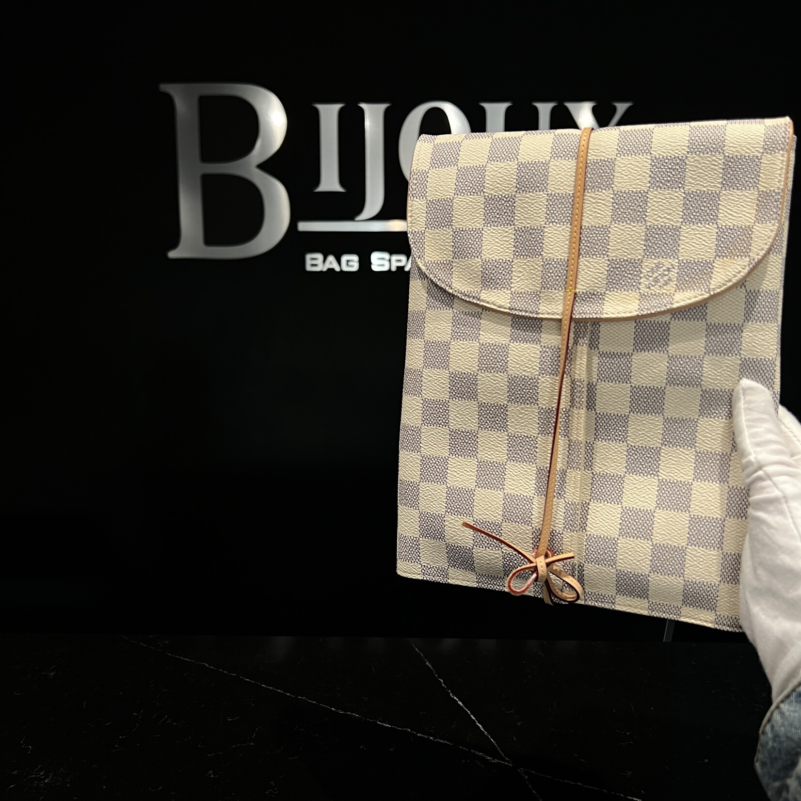Louis Vuitton SOLD- Louis Vuitton Damier Azur Jewelry Pouch