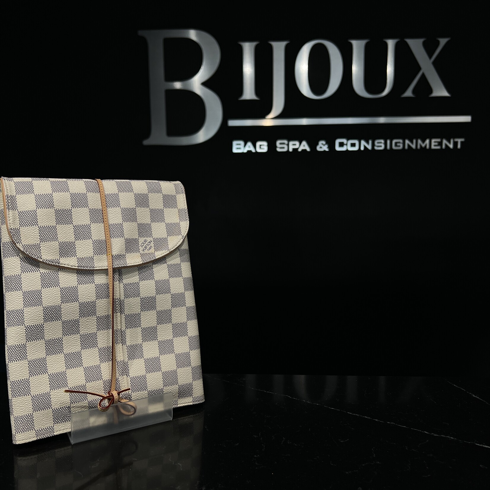 Louis Vuitton SOLD- Louis Vuitton Damier Azur Jewelry Pouch
