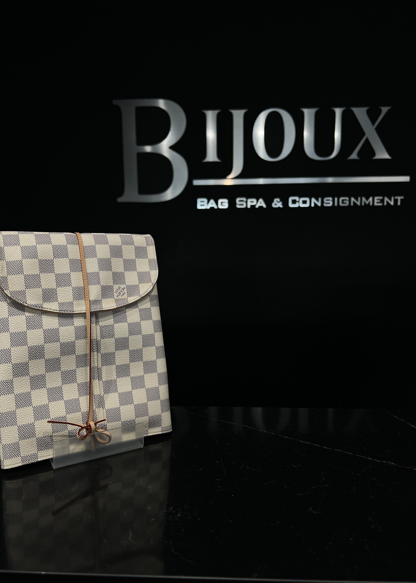 Louis Vuitton SOLD- Louis Vuitton Damier Azur Jewelry Pouch