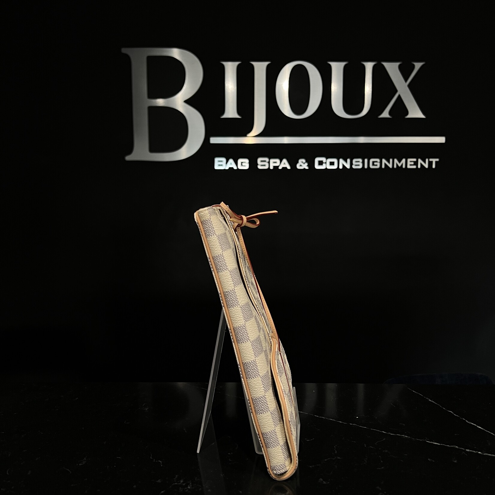 Louis Vuitton SOLD- Louis Vuitton Damier Azur Jewelry Pouch