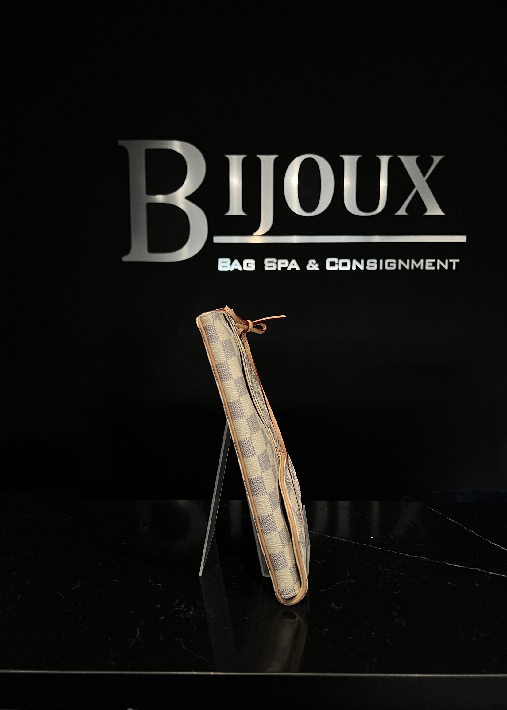 Louis Vuitton SOLD- Louis Vuitton Damier Azur Jewelry Pouch