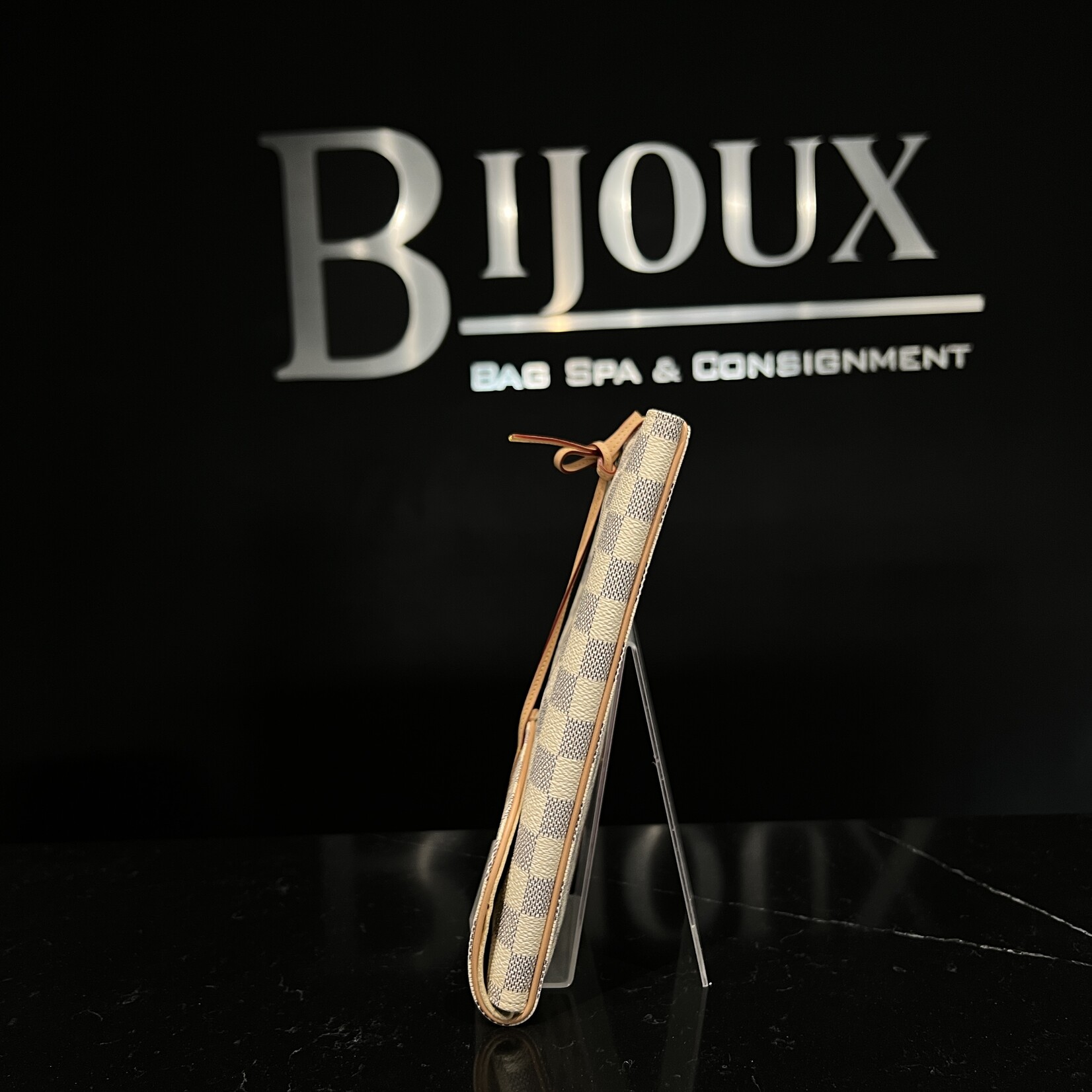 Louis Vuitton SOLD- Louis Vuitton Damier Azur Jewelry Pouch