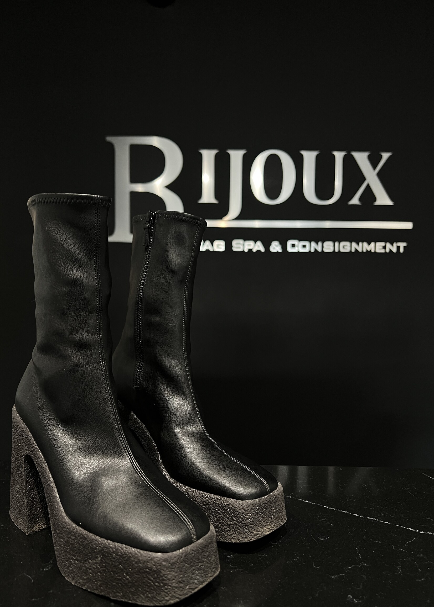 Stella McCartney Stella McCartney Skyla Chunky Platform Ankle Boots 35