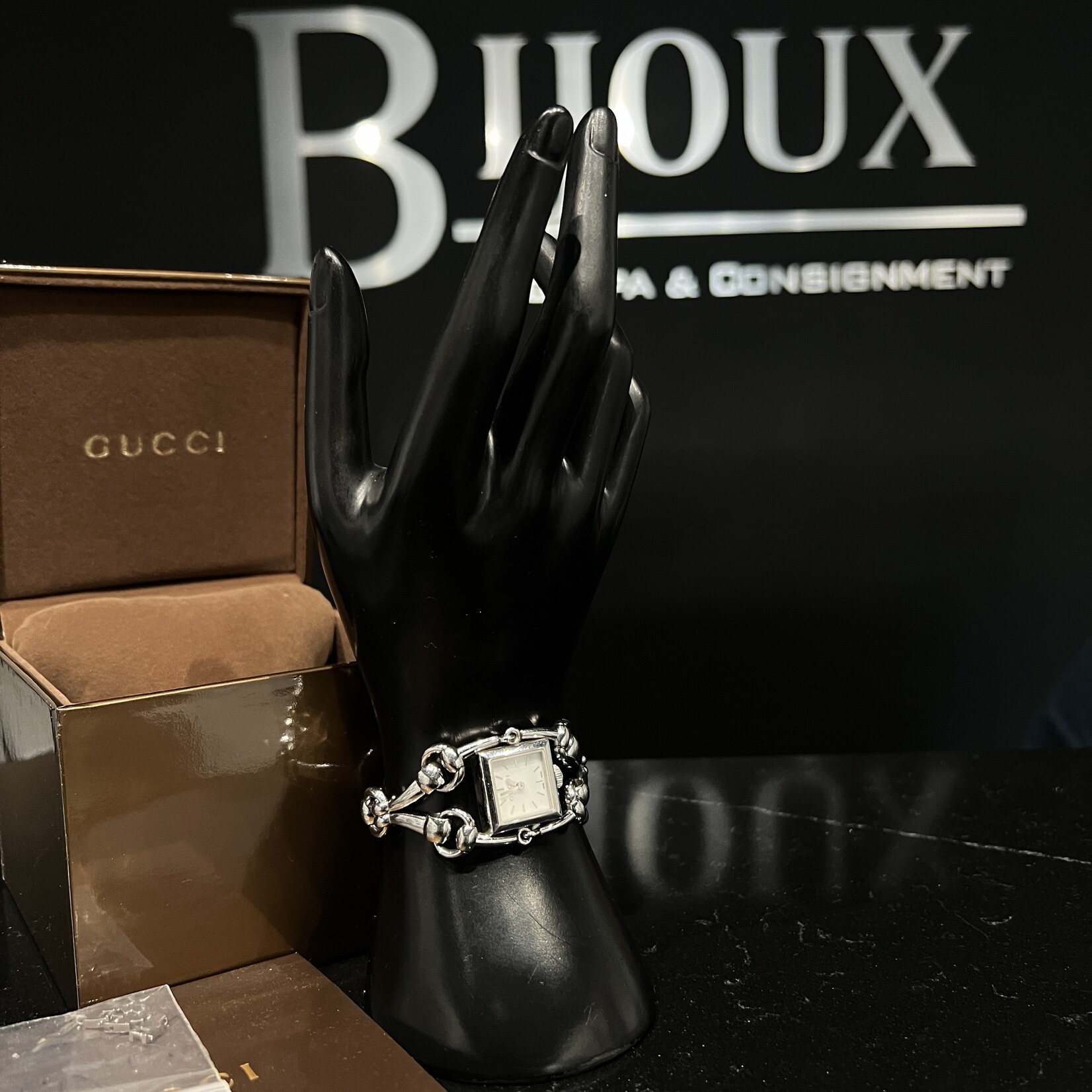 Gucci SOLD - Gucci Stainless Steel Mother Of Pearl Watch
