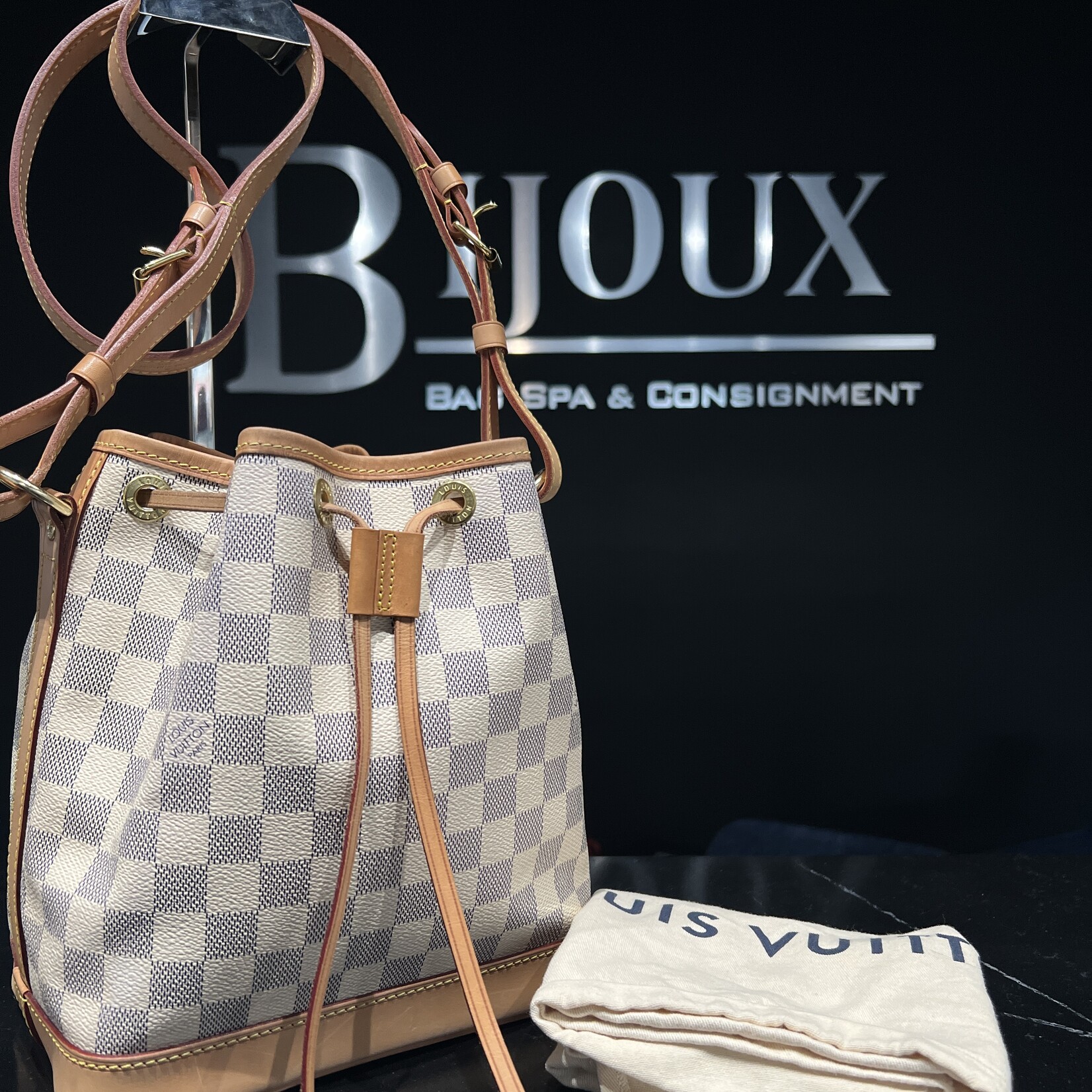 Louis Vuitton Louis Vuitton Sac Noe BB Damier Azur