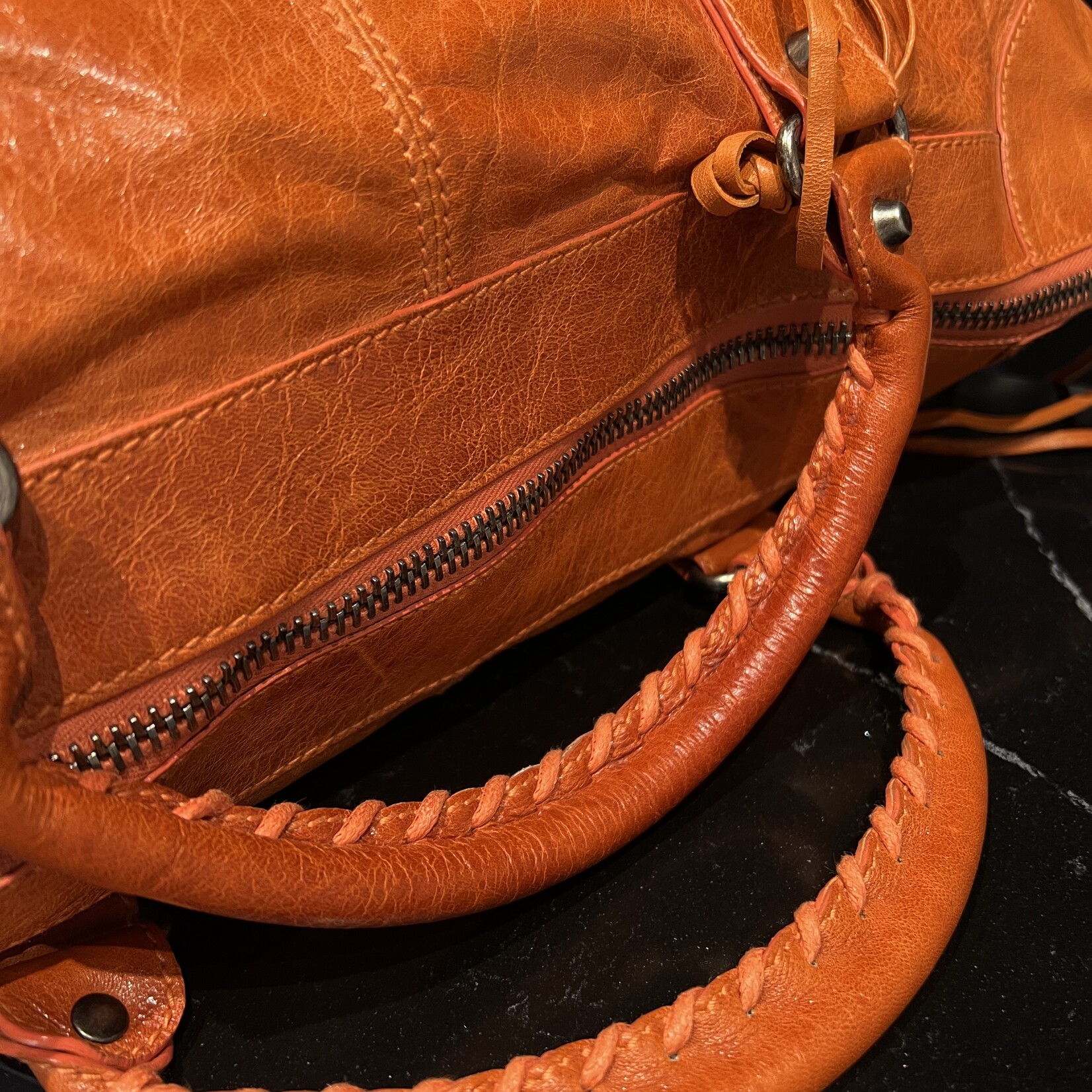 Balenciaga SOLD - Balenciaga Orange City Bag Extra Large