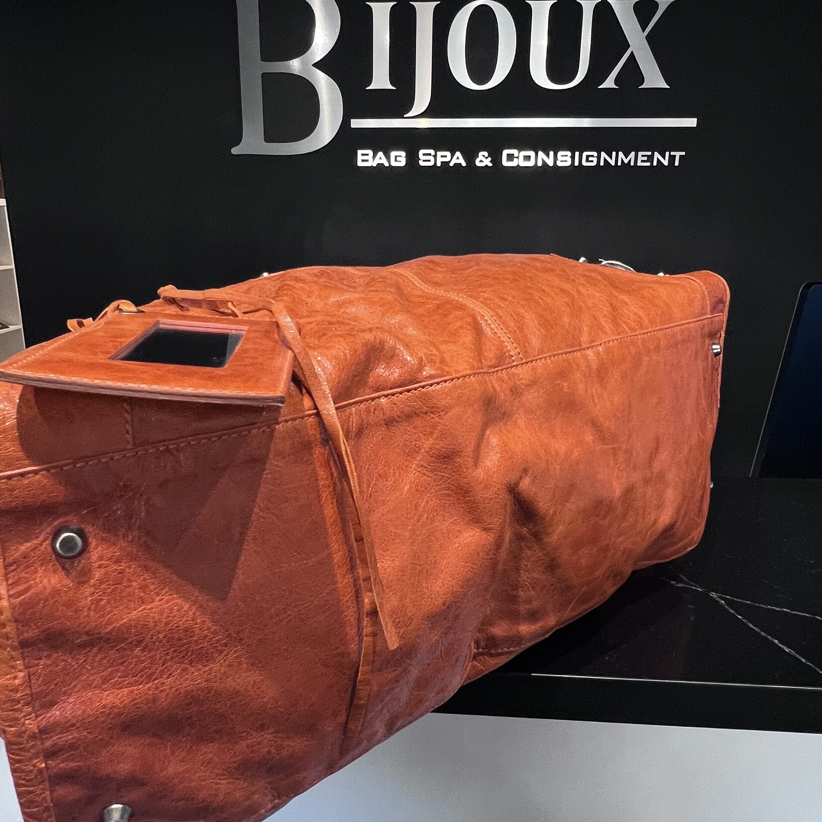 Balenciaga SOLD - Balenciaga Orange City Bag Extra Large