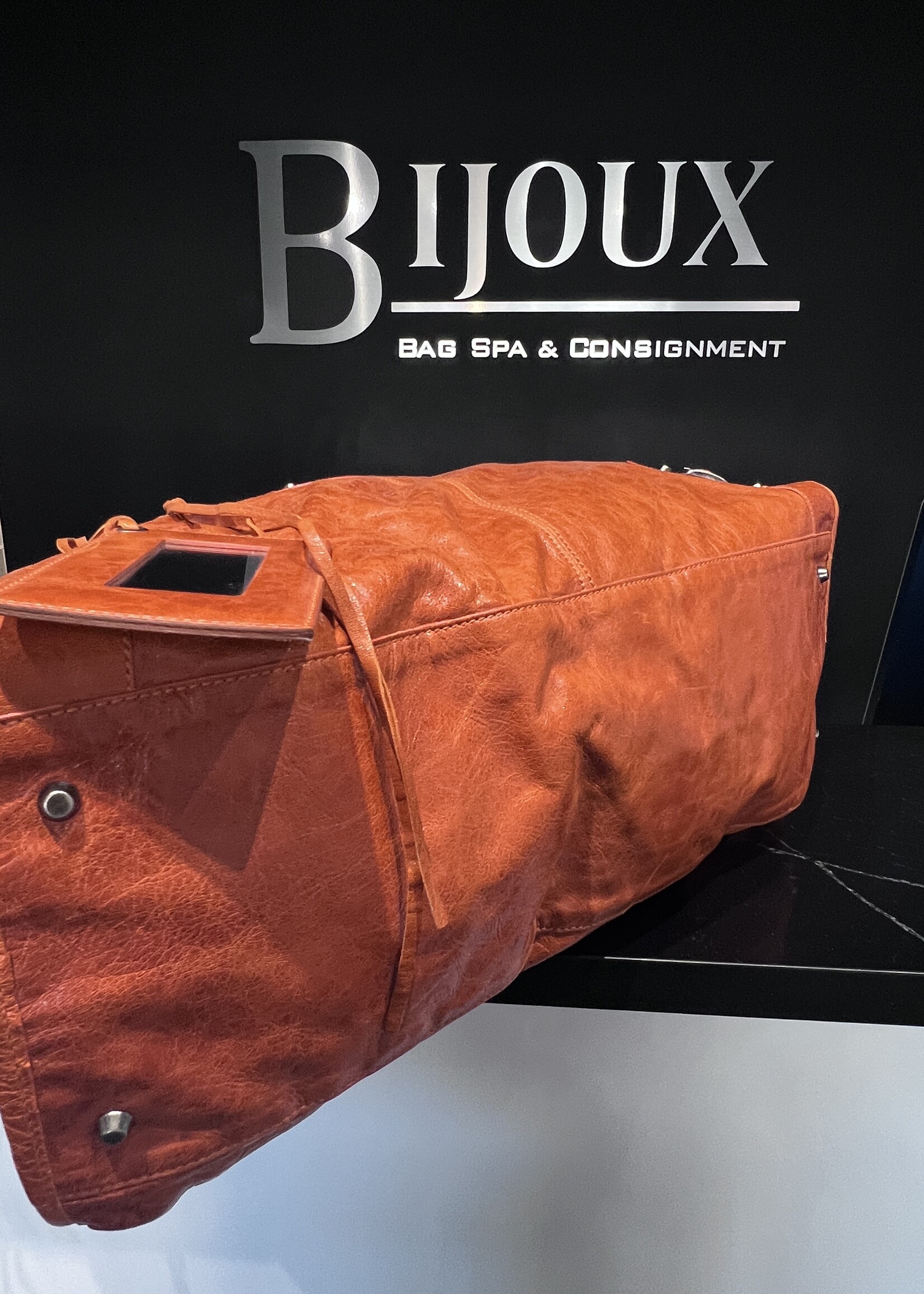 Balenciaga SOLD - Balenciaga Orange City Bag Extra Large