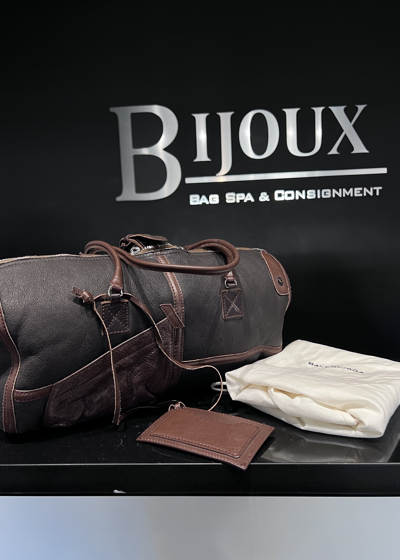 Balenciaga Balenciaga Aviator Sherling Twiggy Bag