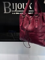 Saint Laurent SOLD- Saint Laurent Studded Kahala Sac Red Tote