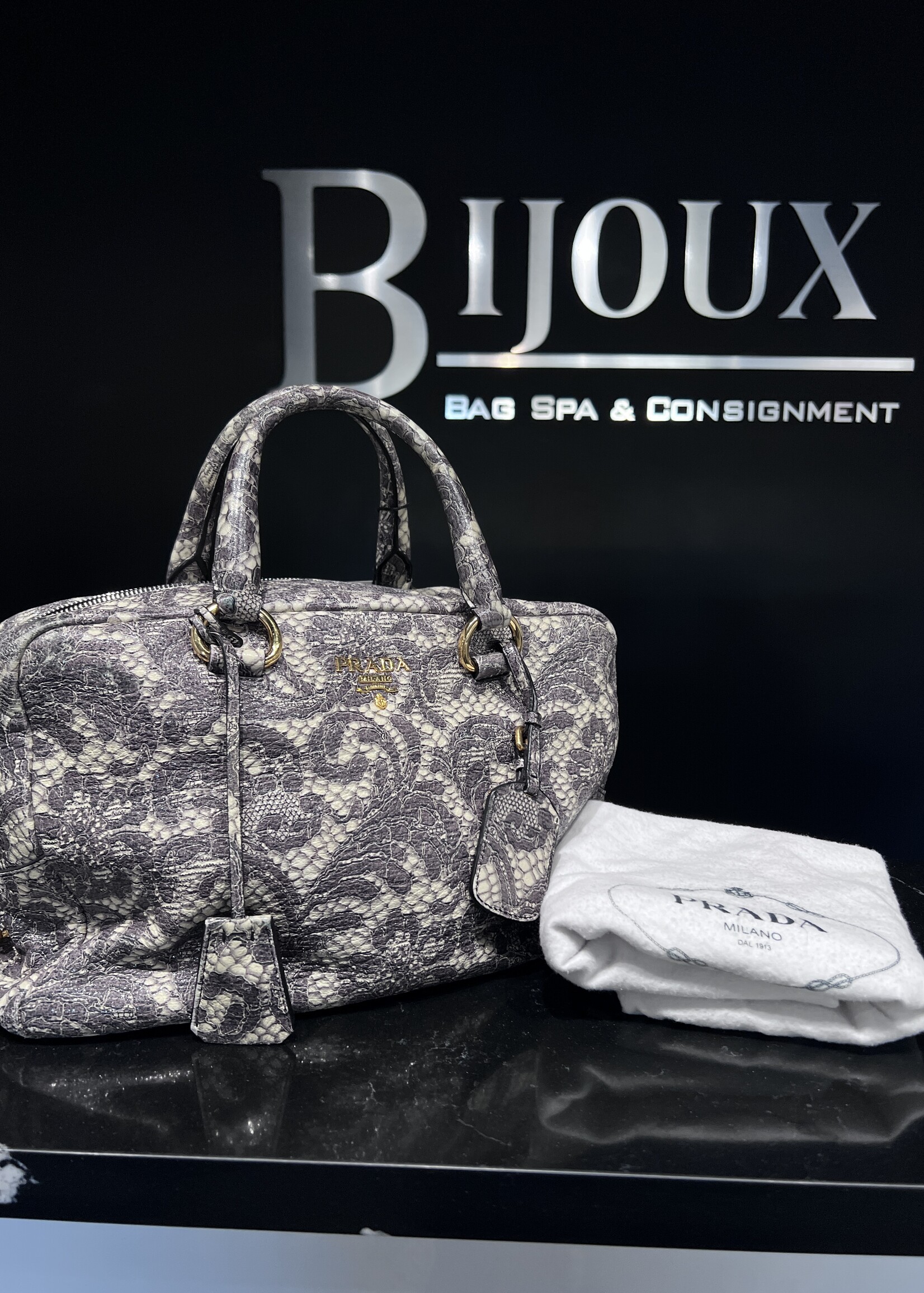 Prada SOLD - Prada Cervo Bauletto Bowler