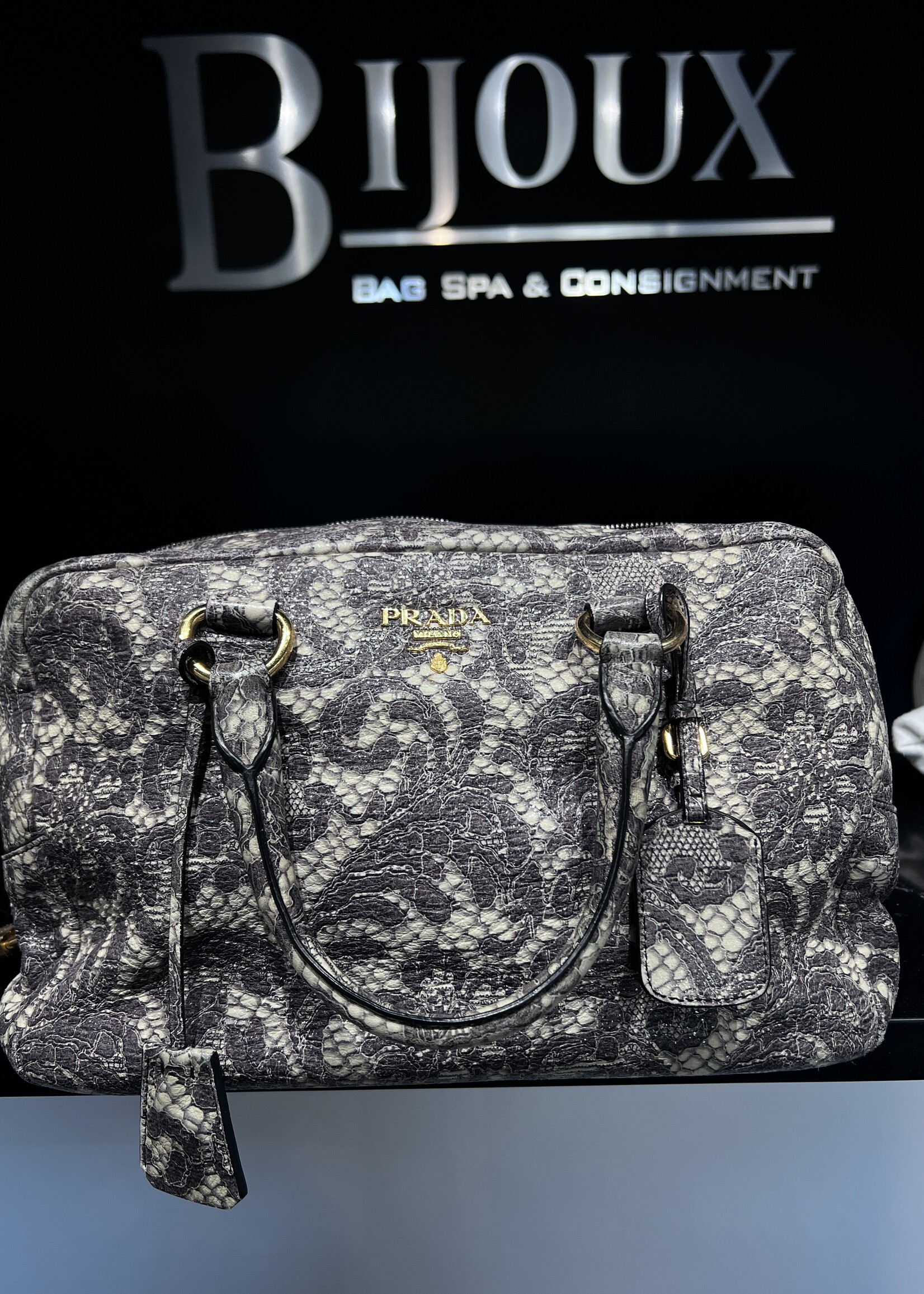 Prada SOLD - Prada Cervo Bauletto Bowler