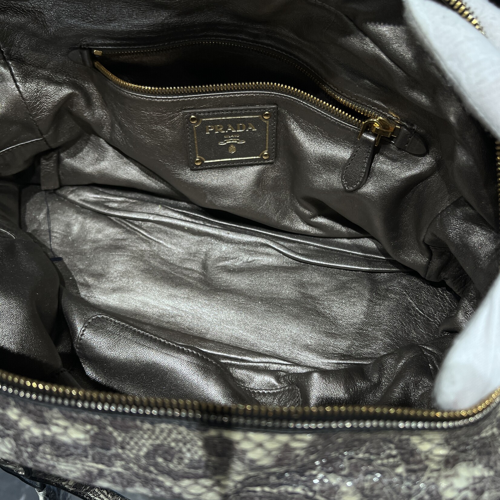 Prada SOLD - Prada Cervo Bauletto Bowler