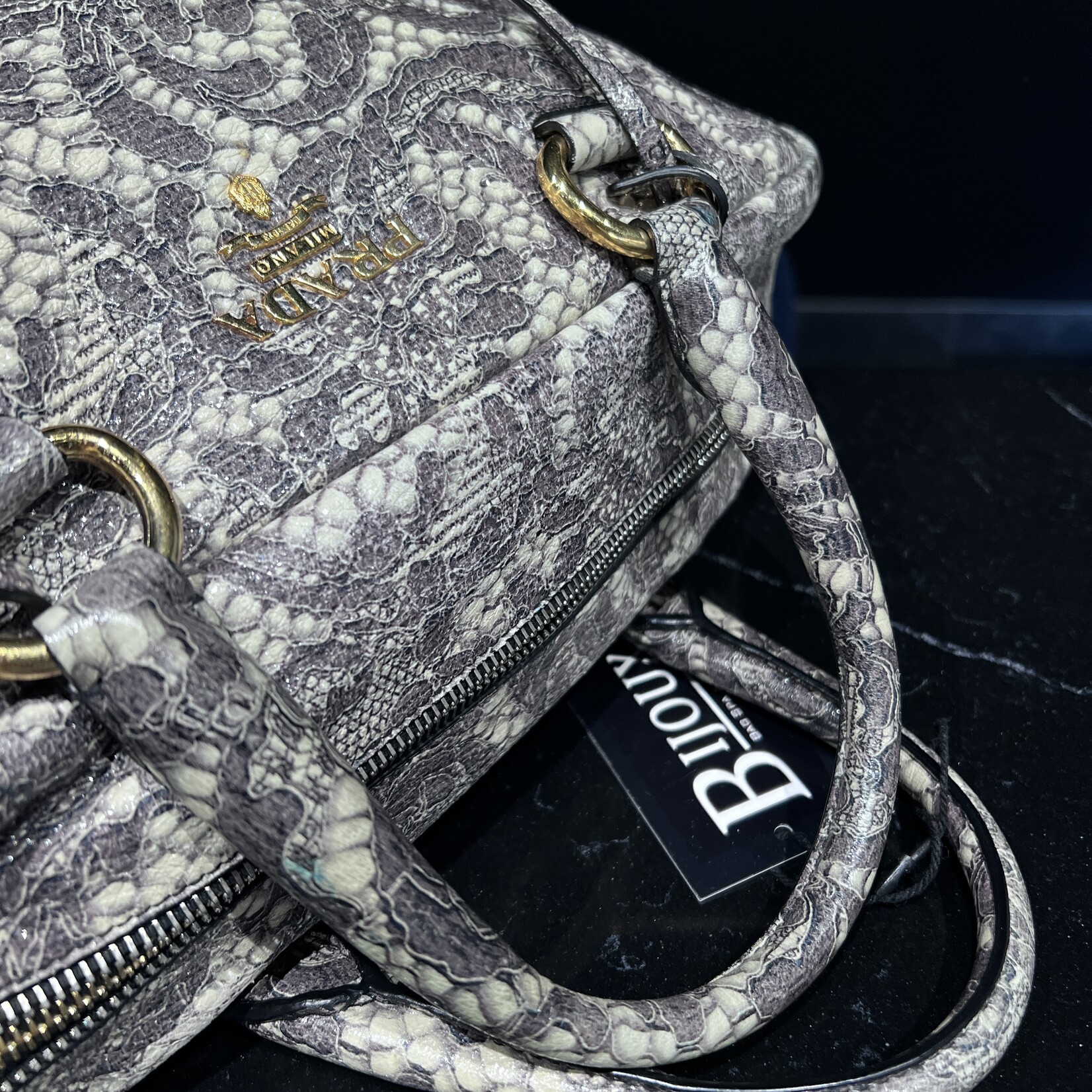 Prada SOLD - Prada Cervo Bauletto Bowler