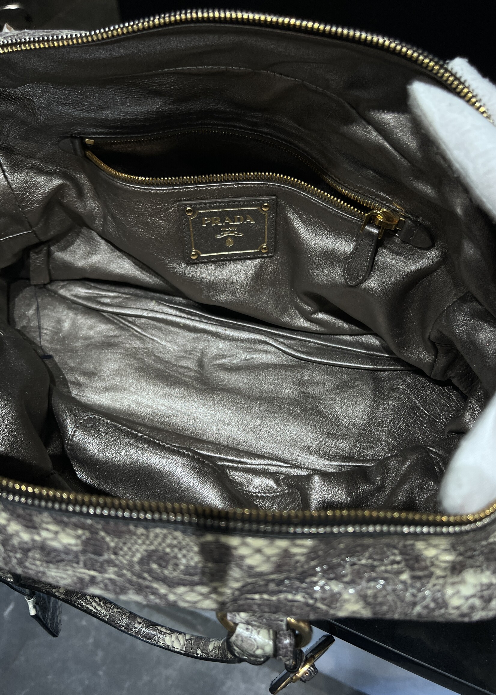 Prada SOLD - Prada Cervo Bauletto Bowler